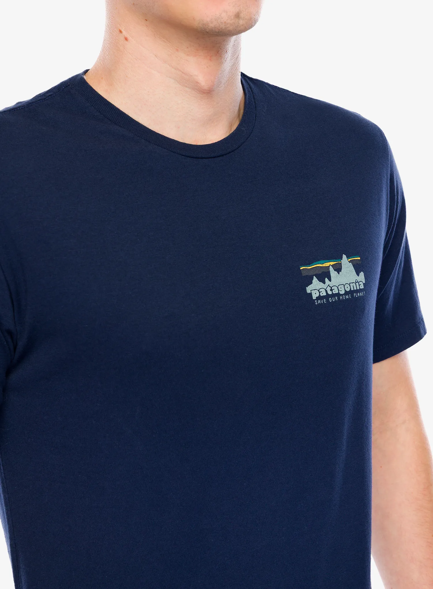 Bombažna majica Patagonia 73 Skyline Organic T-Shirt - new navy