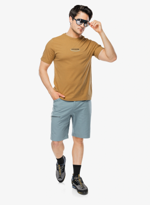 Bombažna majica Patagonia 95 Oval Logo T-Shirt - bobcat brown: sunshine