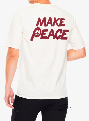 Bombažna majica Patagonia Balance Organic T-Shirt - peace seeds/undyed natural