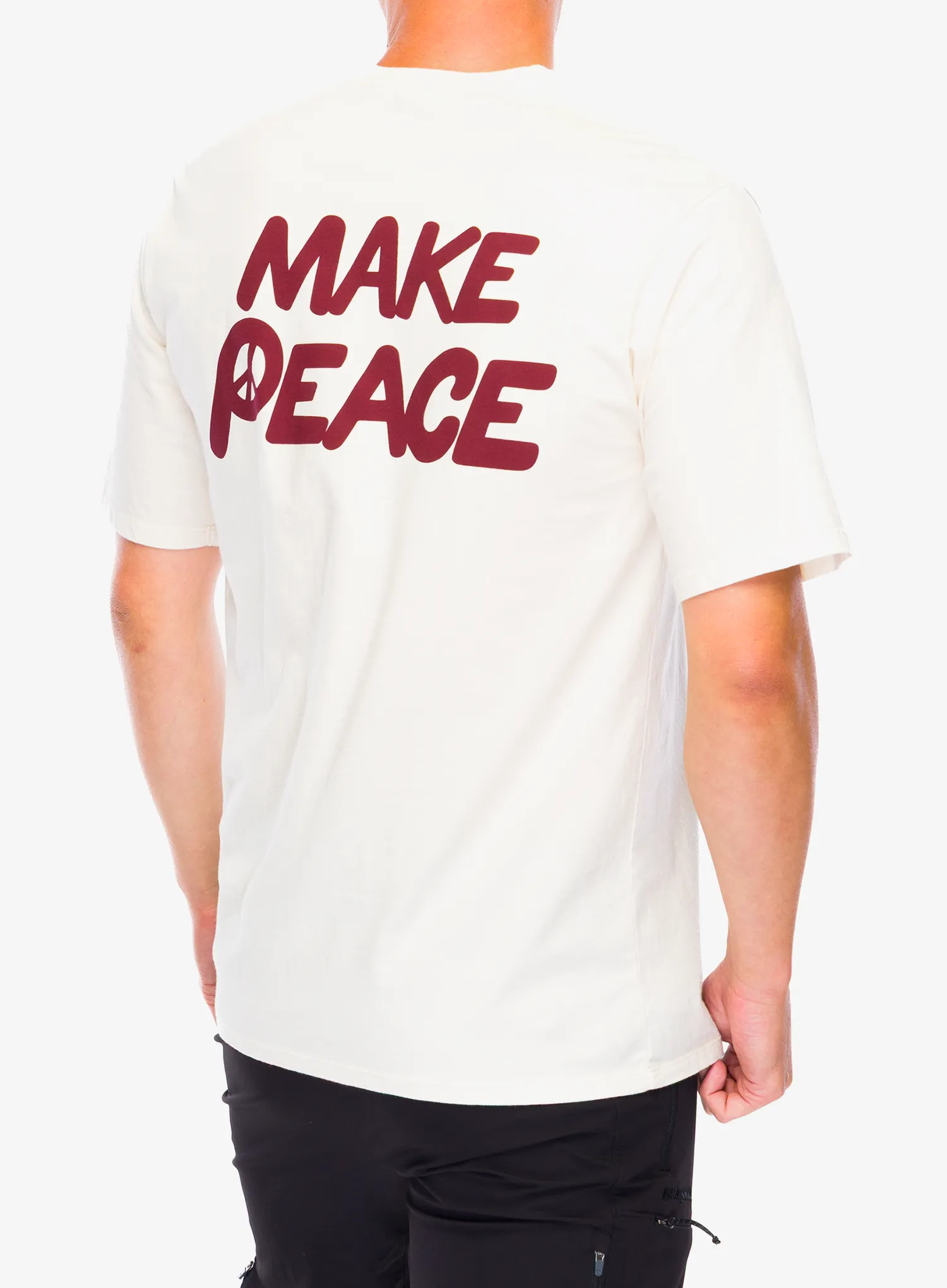 Bombažna majica Patagonia Balance Organic T-Shirt - peace seeds/undyed natural