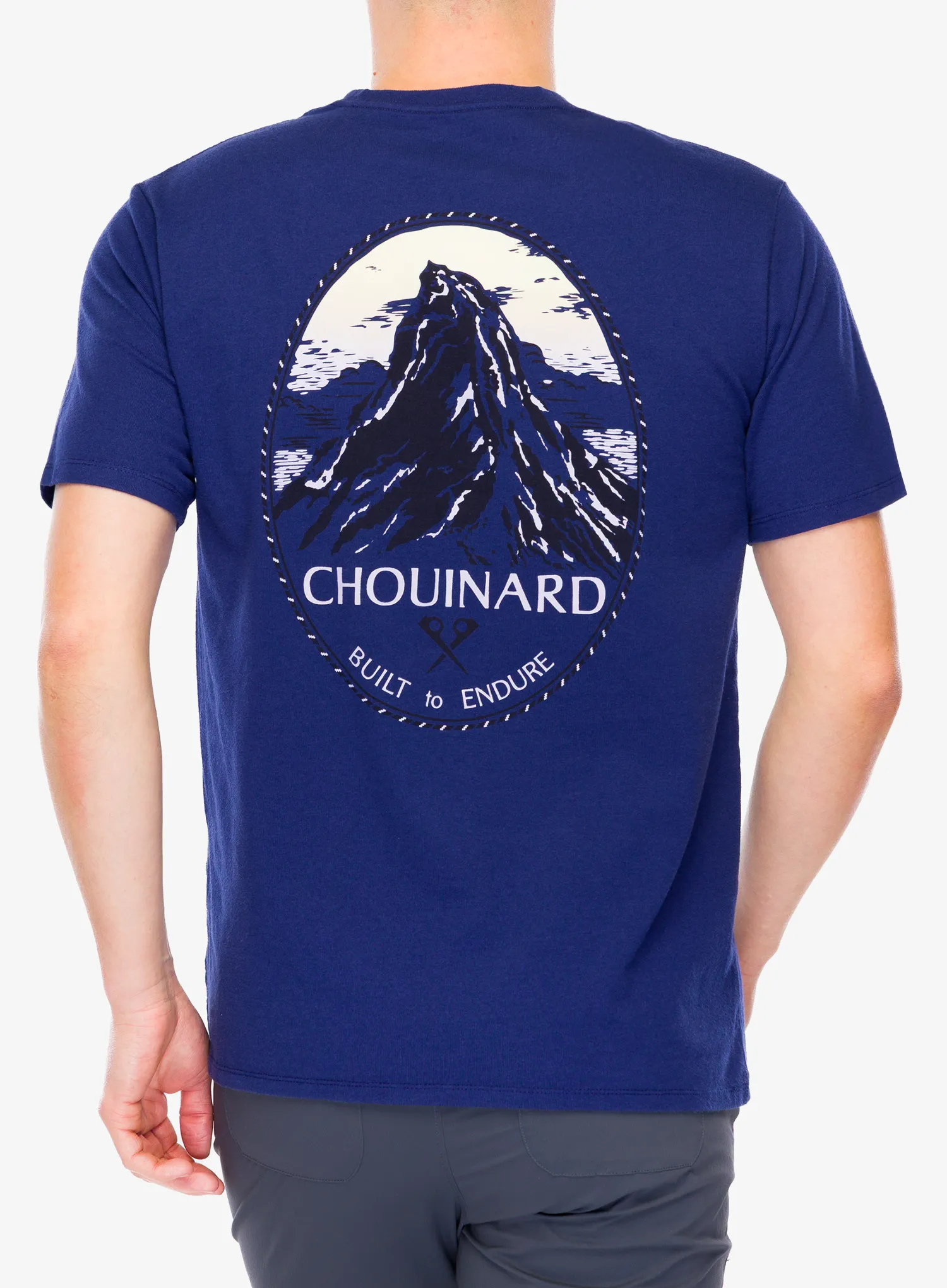 Bombažna majica Patagonia Chouinard Crest Pocket Responsibili-Tee - solstice purple