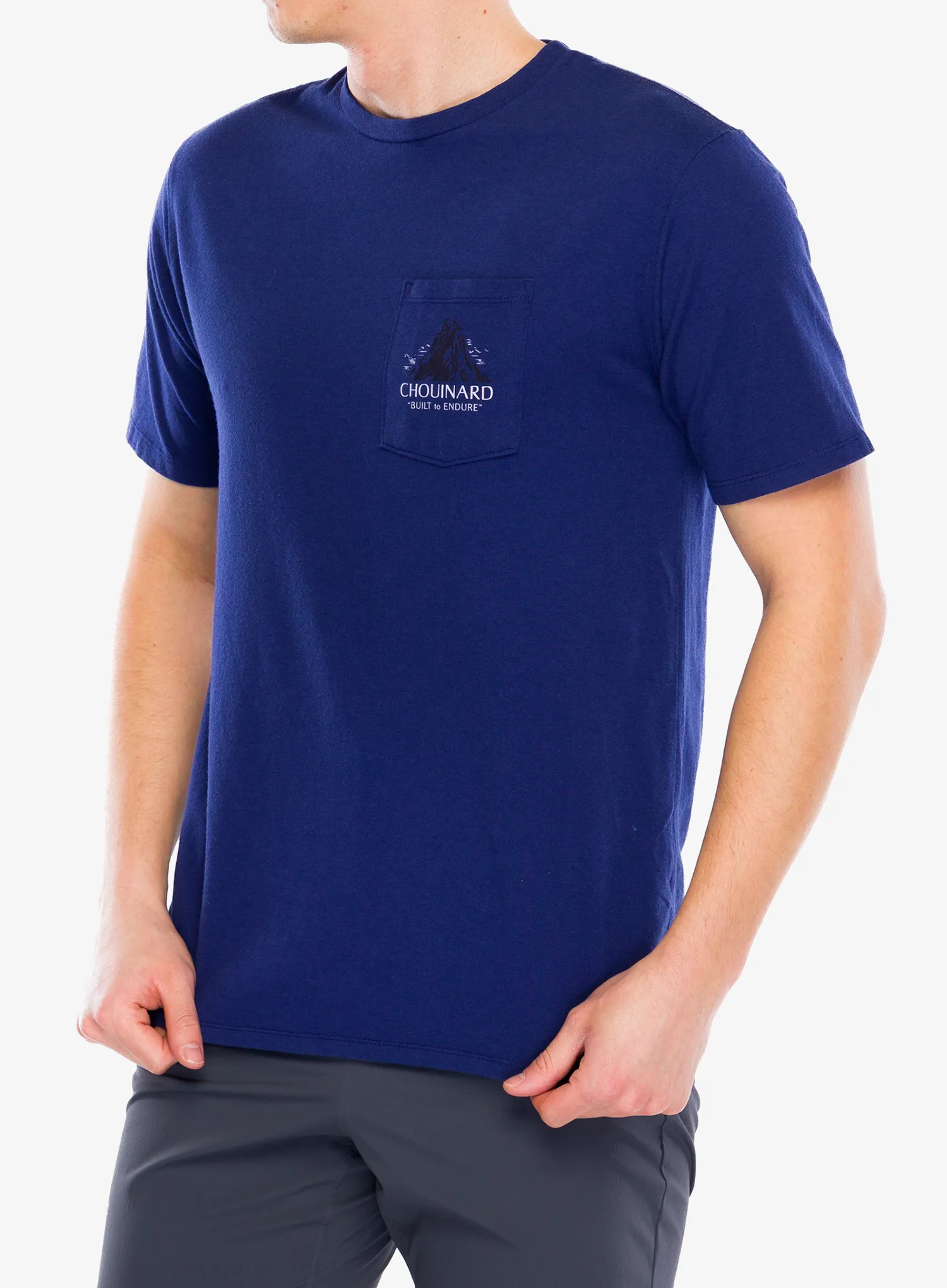 Bombažna majica Patagonia Chouinard Crest Pocket Responsibili-Tee - solstice purple
