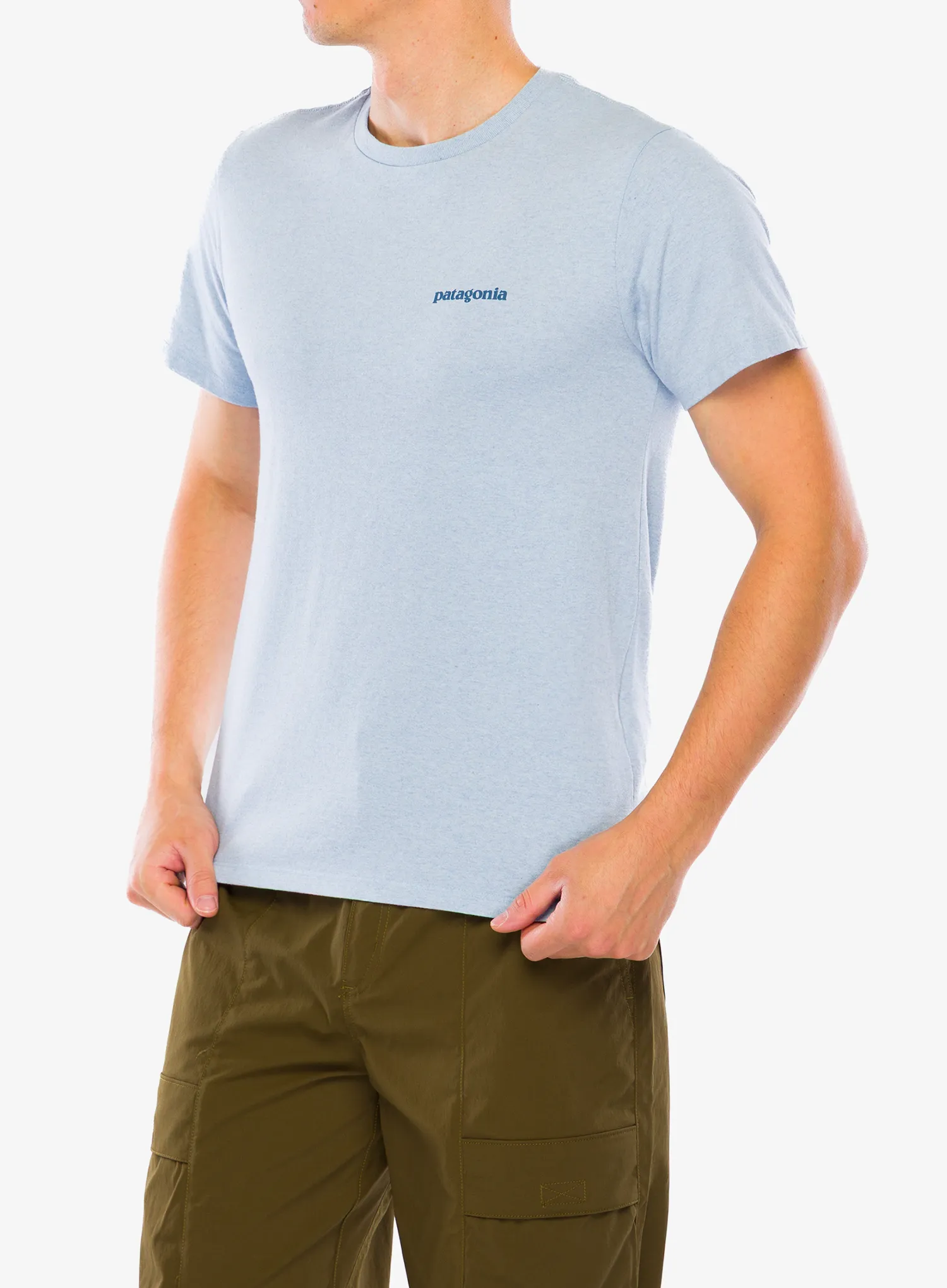 Bombažna majica Patagonia Fitz Roy Icon Responsibili-Tee - fleck blue