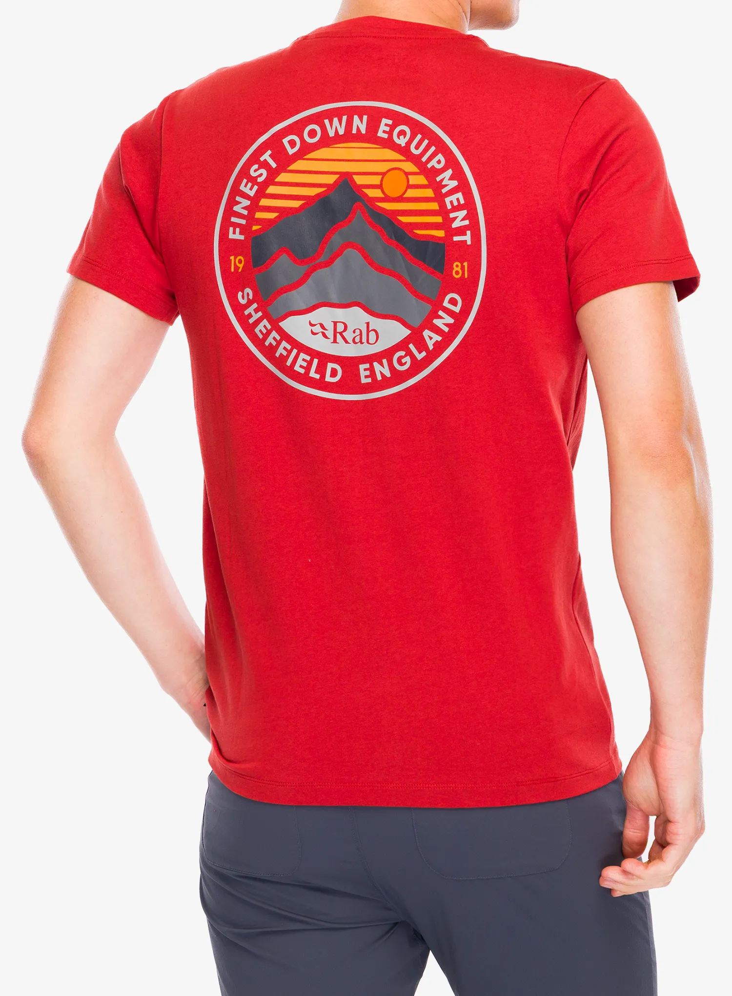 Bombažna majica Rab Basecamp 3 Peak Tee - red clay