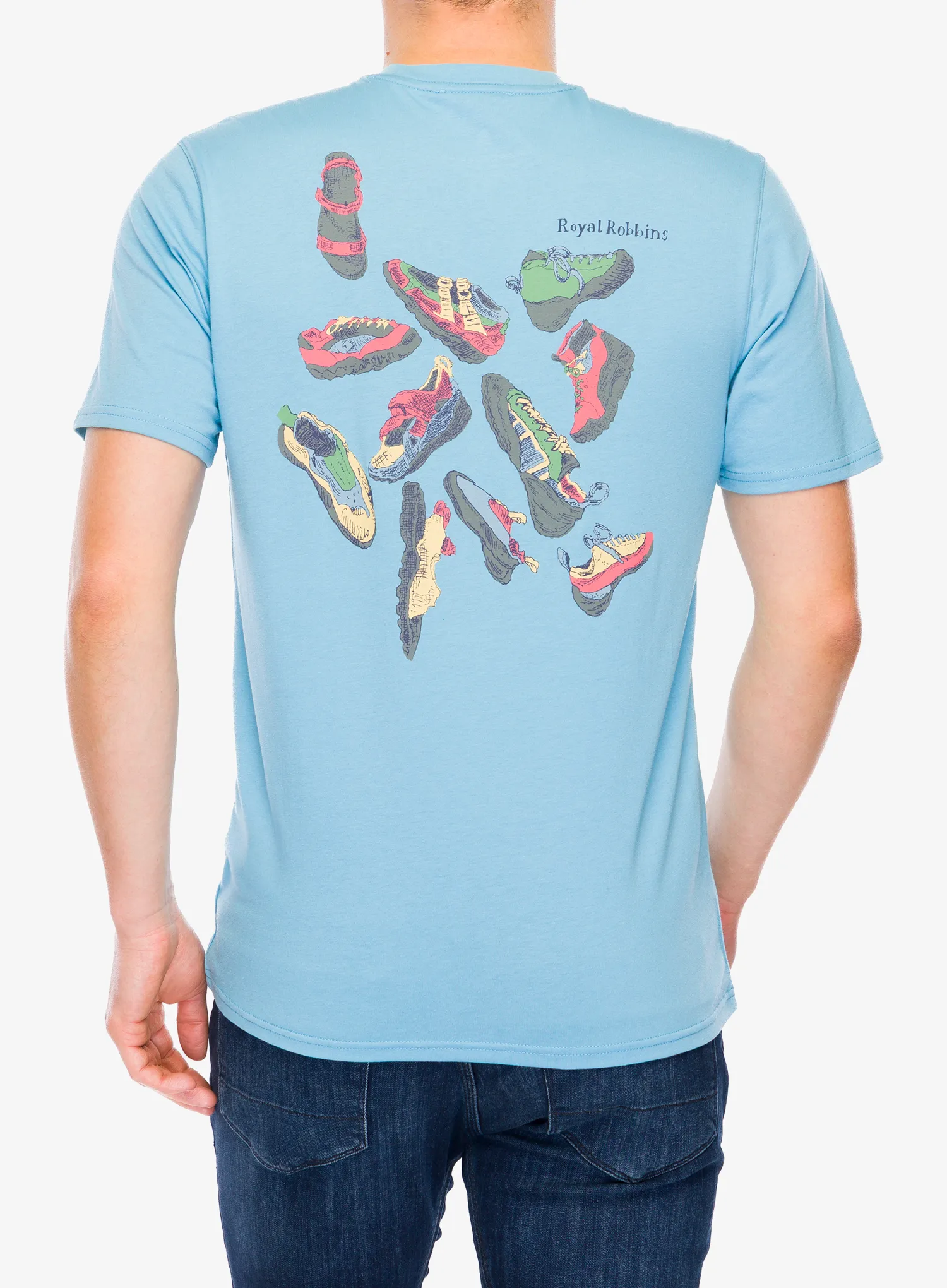 Bombažna majica Royal Robbins RR Graphic Tee - catalina shoe pt