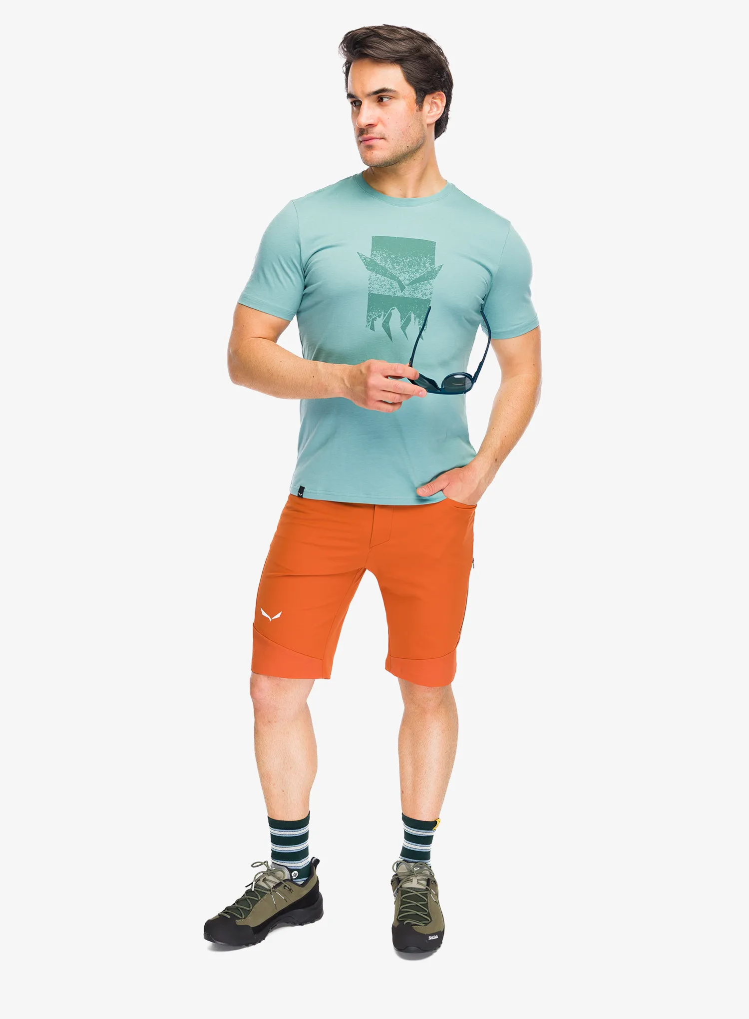 Bombažna majica Salewa Eagle 3Cime T-Shirt - willow