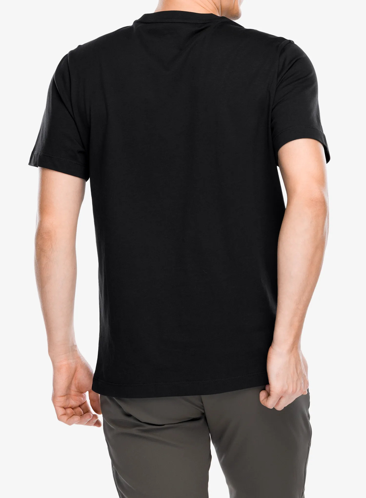 Bombažna majica Salomon Big Logo Tee - deep black