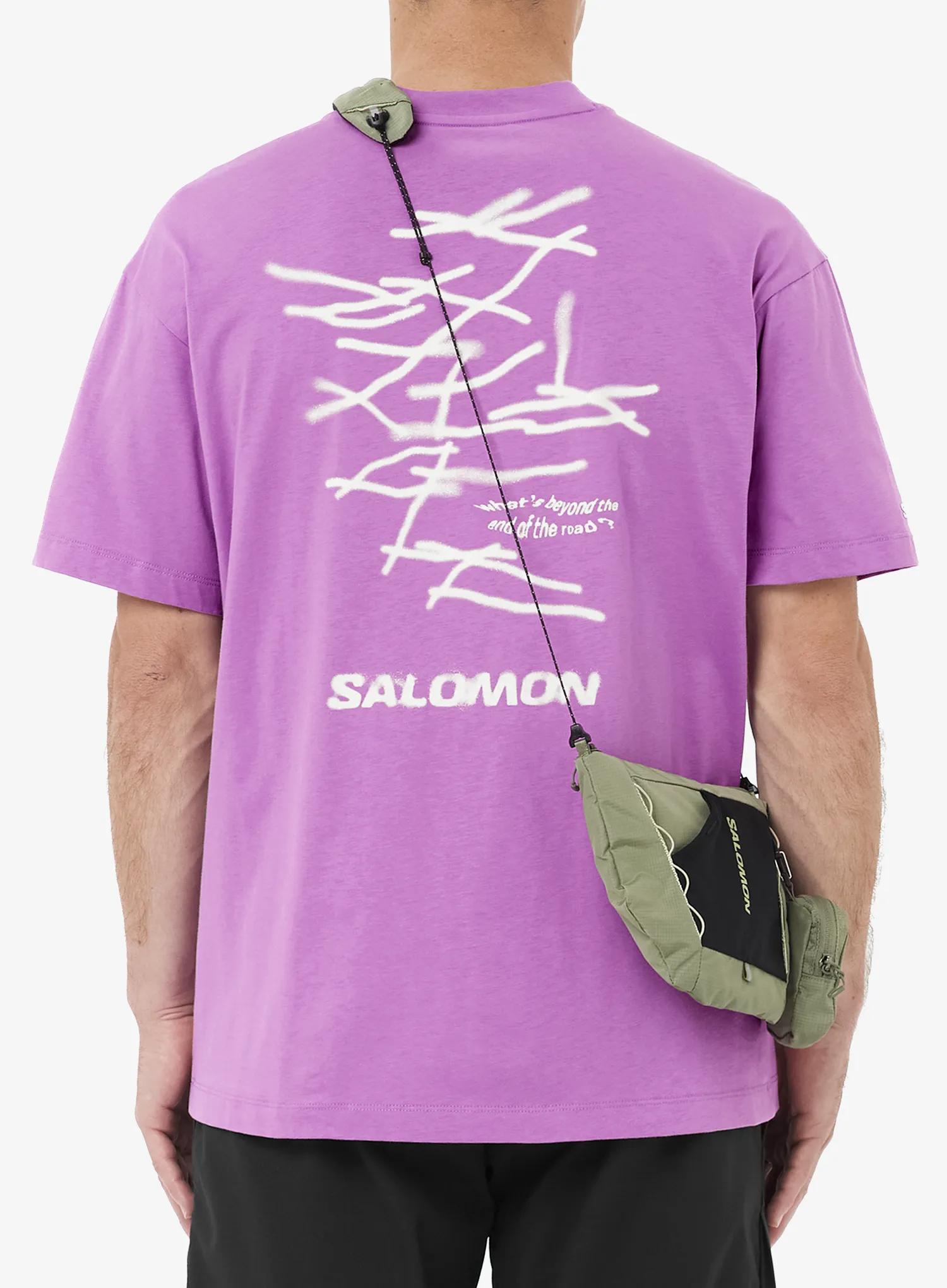 Bombažna majica Salomon Wild Rays S/S Tee - iris orchid