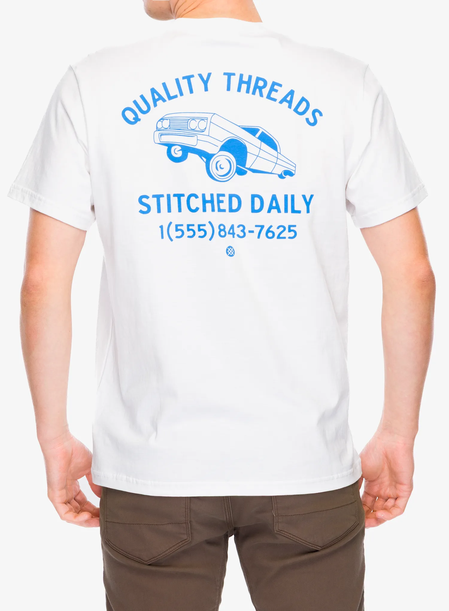 Bombažna majica Stance Quality Threads Tee - white