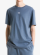 Bombažna majica The North Face Essential Center Logo Relaxed SS - granite grey