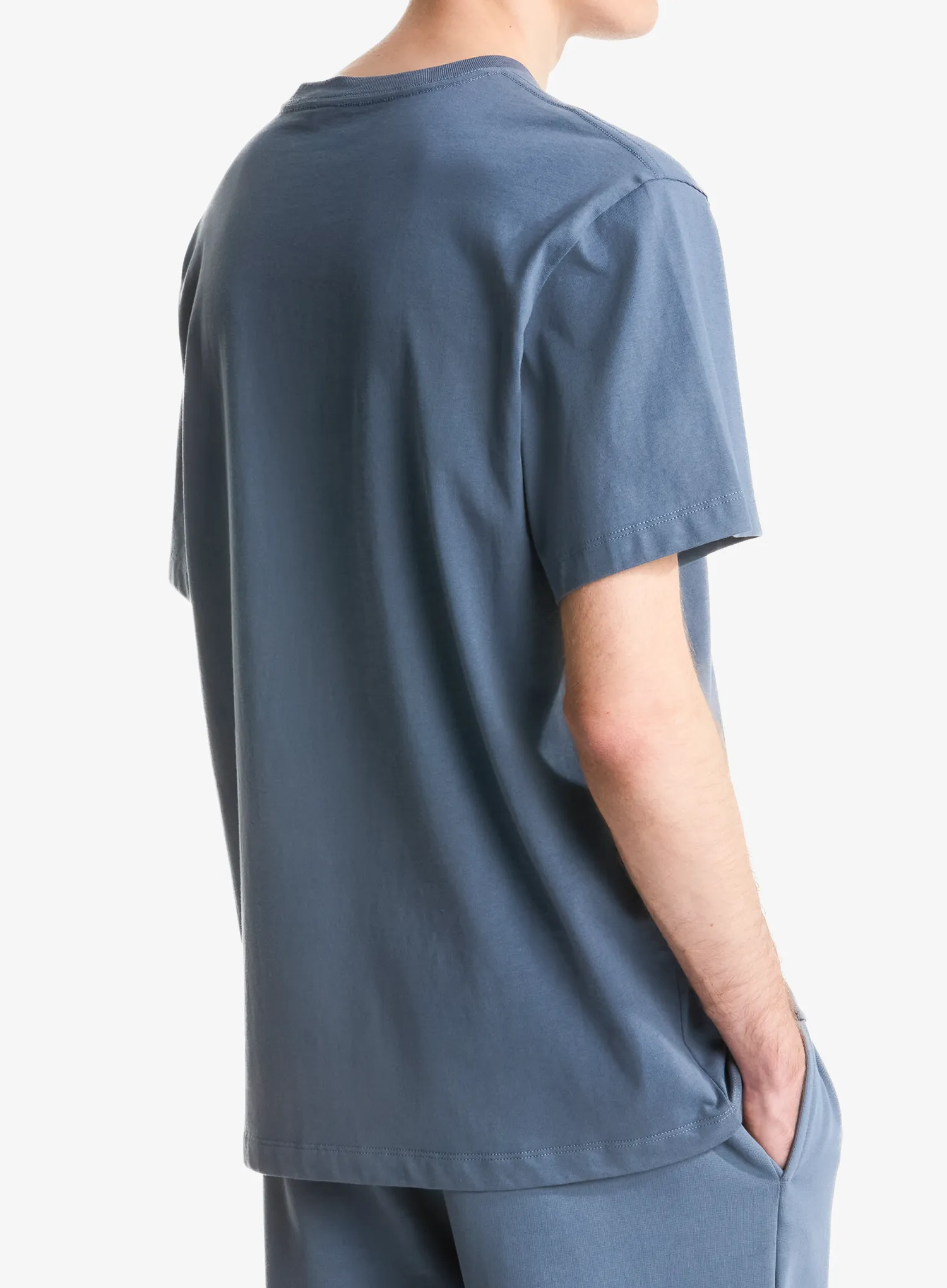 Bombažna majica The North Face Essential Center Logo Relaxed SS - granite grey