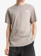 Bombažna majica The North Face Evolution Box Nse Regular Short Sleeve - stone slab