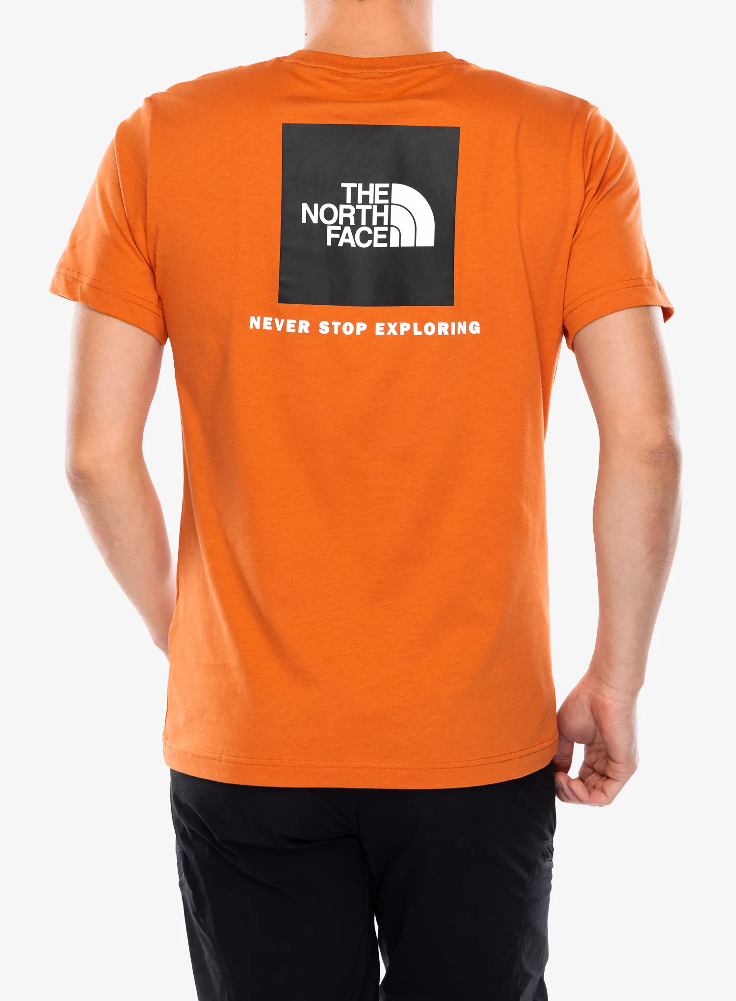 Bombažna majica The North Face S/S Redbox Tee - iron bronze/tnf black