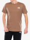 Bombažna majica The North Face S/S Redbox Tee - latte/gravel