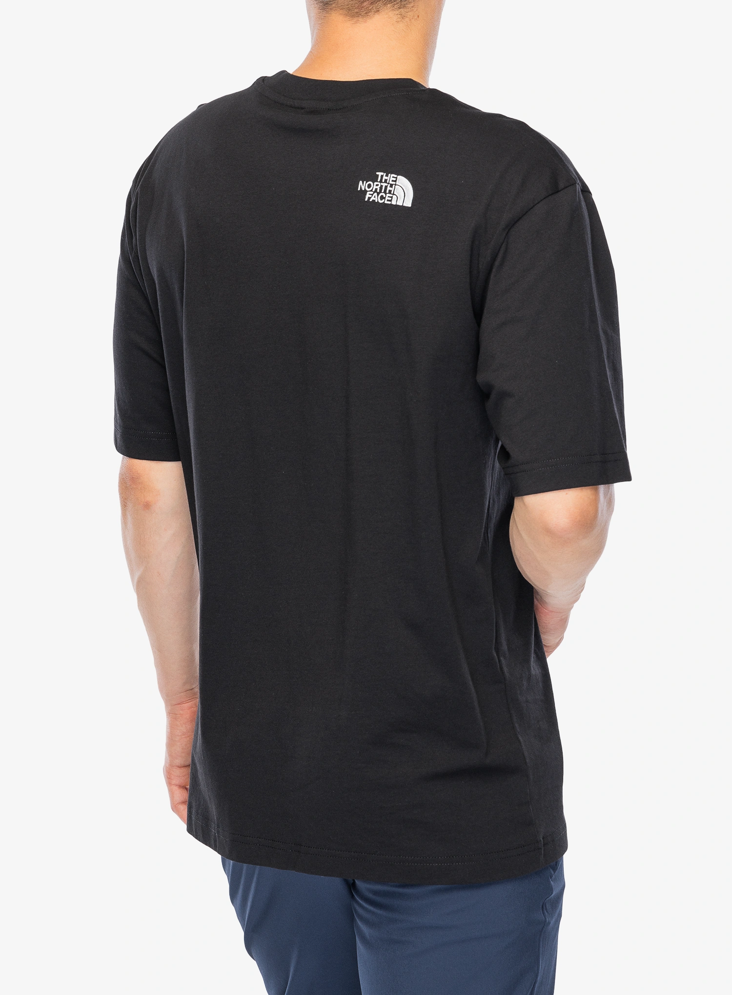 Bombažna majica The North Face SS Essential Oversize Tee - tnf black