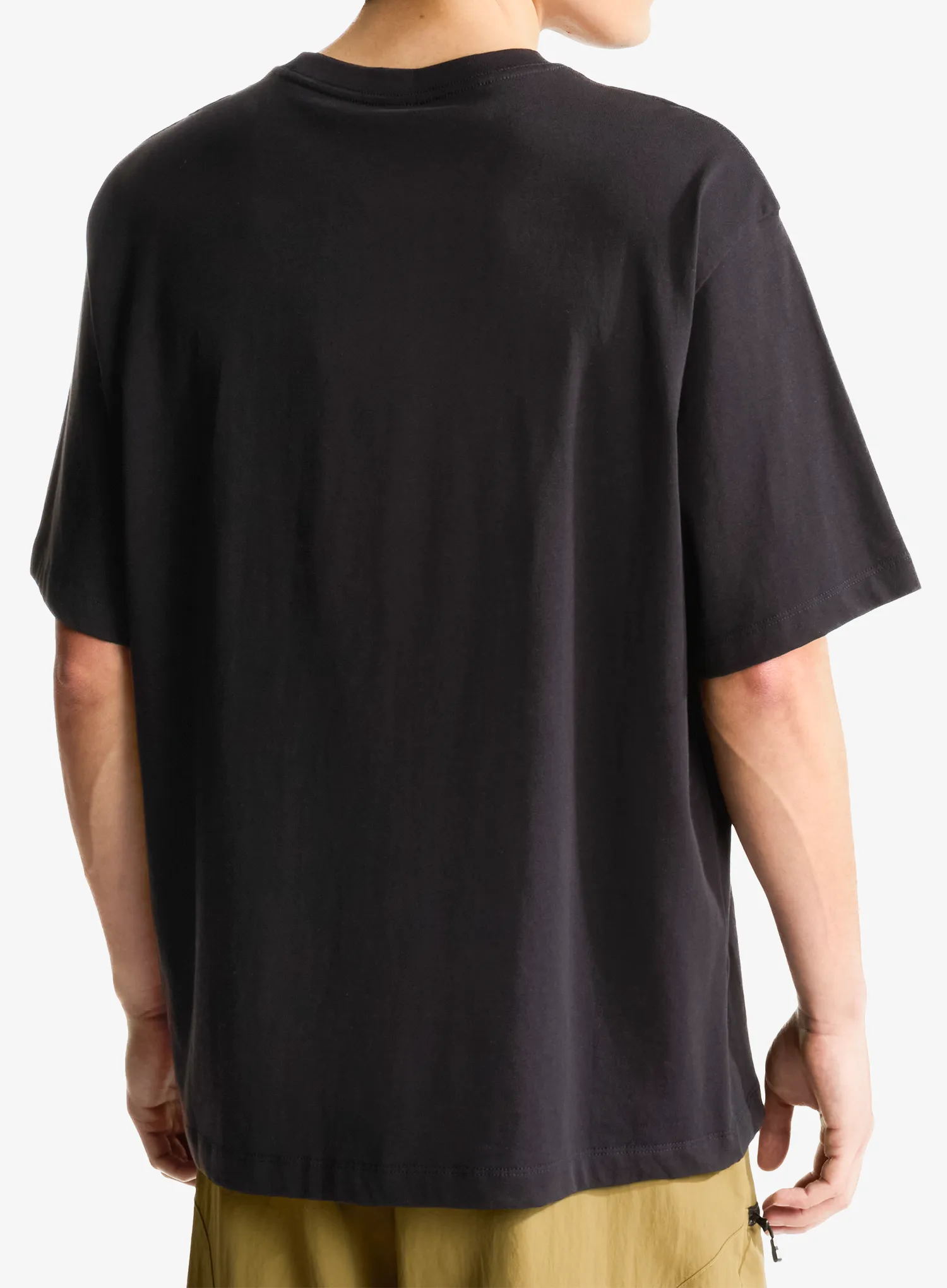 Bombažna majica The North Face TNF Essential Simple Dome OS SS Tee - tnf black