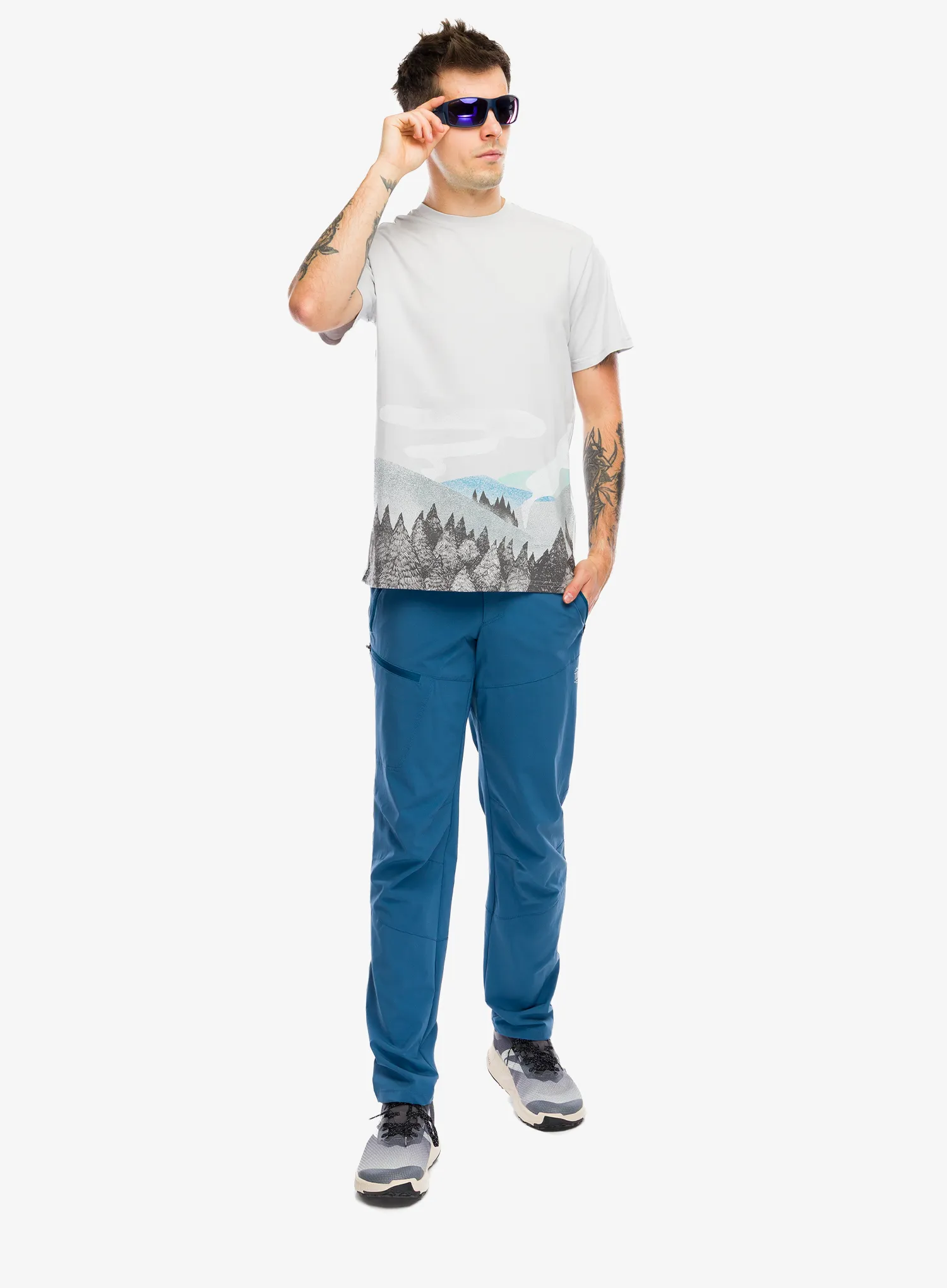 Bombažna majica Turbat Fog T-Shirt - vapour blue