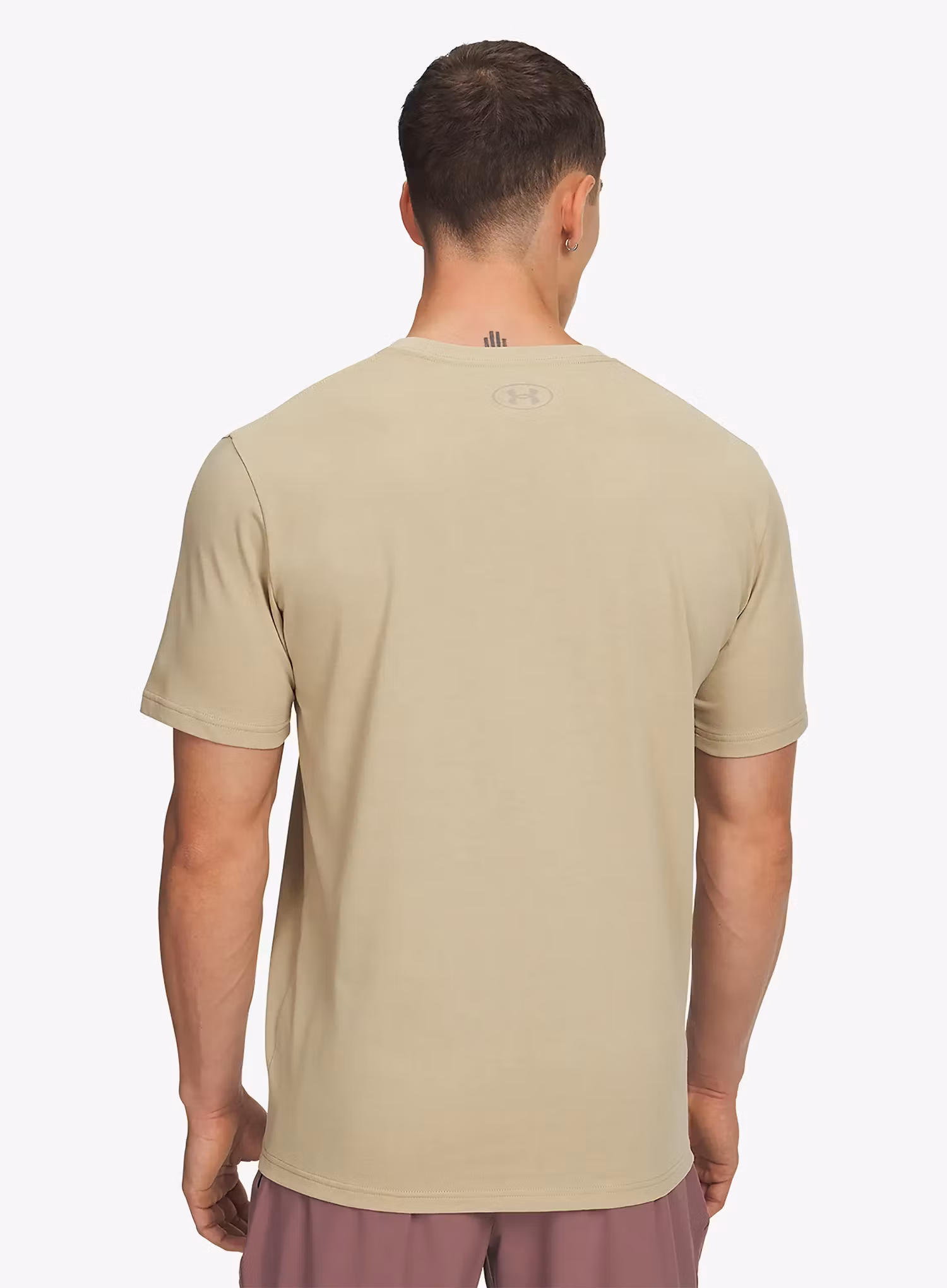 Bombažna majica Under Armour Abc Camo Boxed Logo SS - field khaki/timberwolf taupe