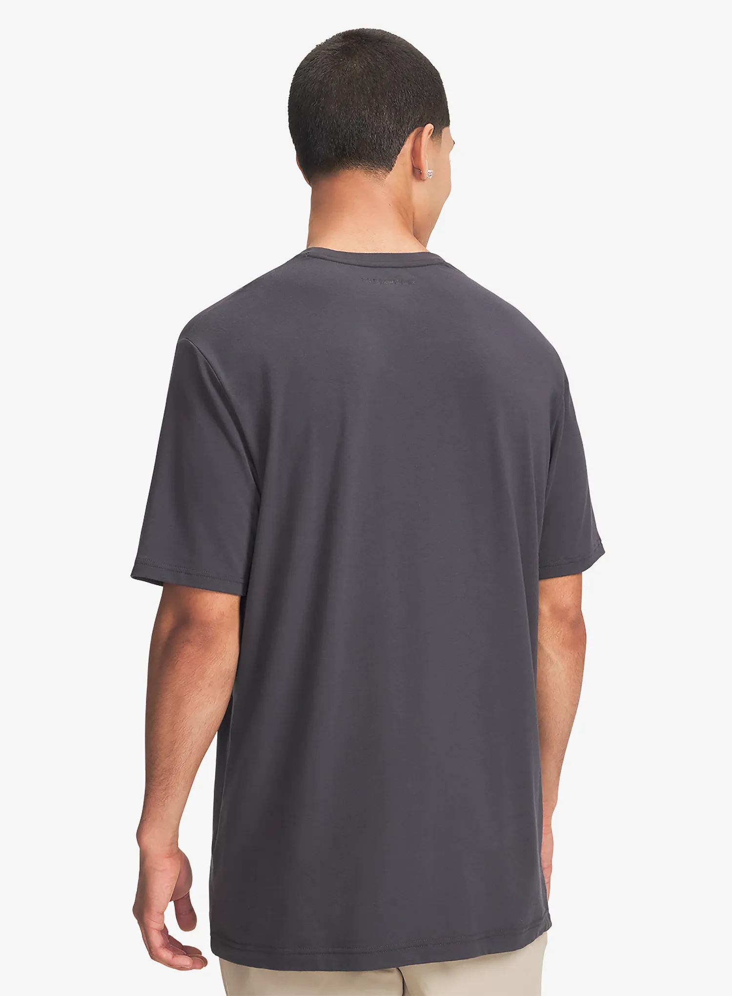 Bombažna majica Under Armour Explor Graphic SS - anthracite/summit white