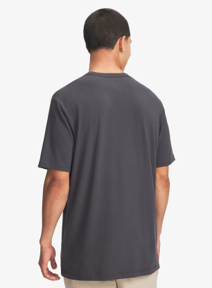 Bombažna majica Under Armour Explor Graphic SS - anthracite/summit white