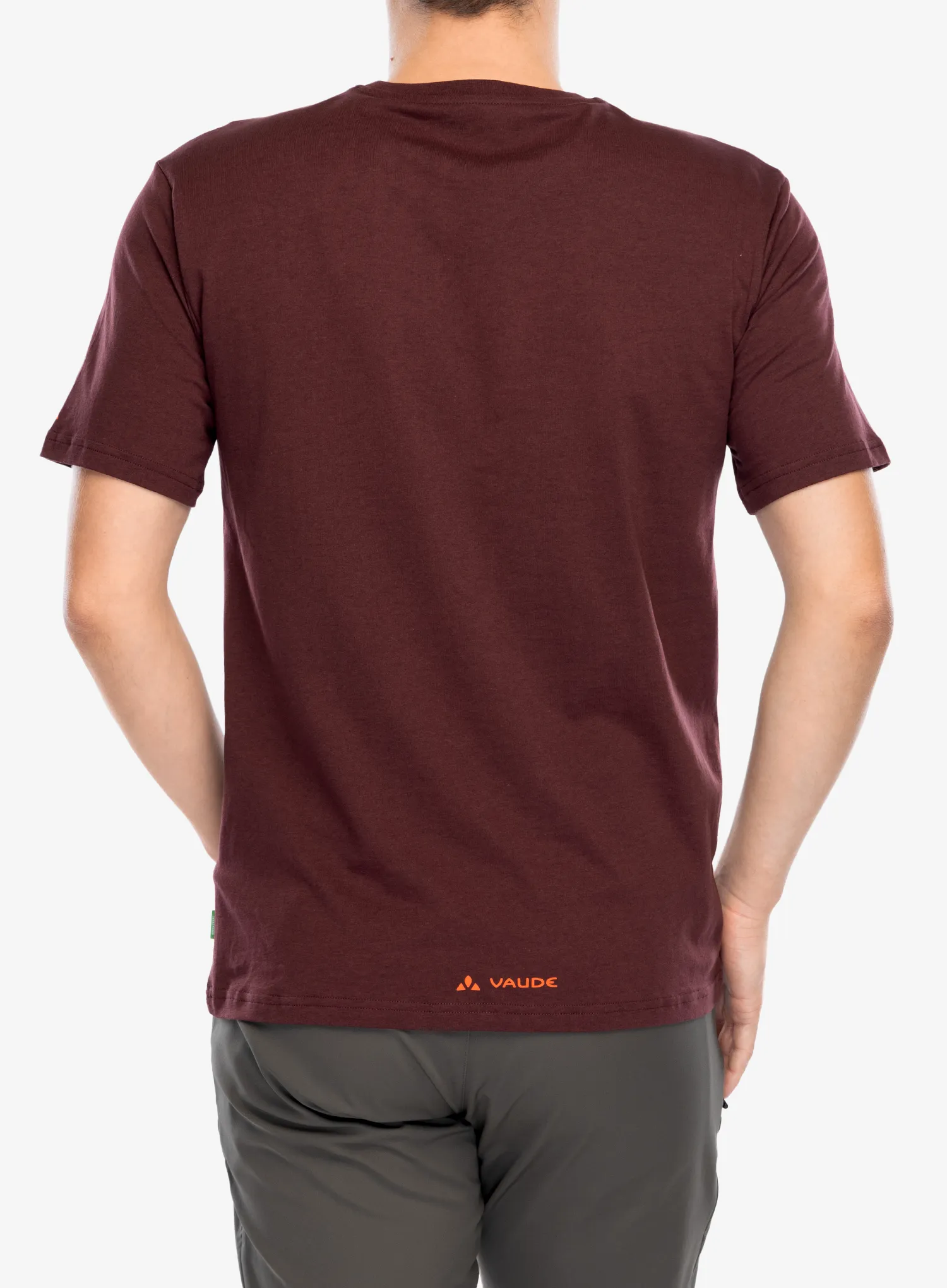 Bombažna majica Vaude Cyclist T-Shirt V - dark oak