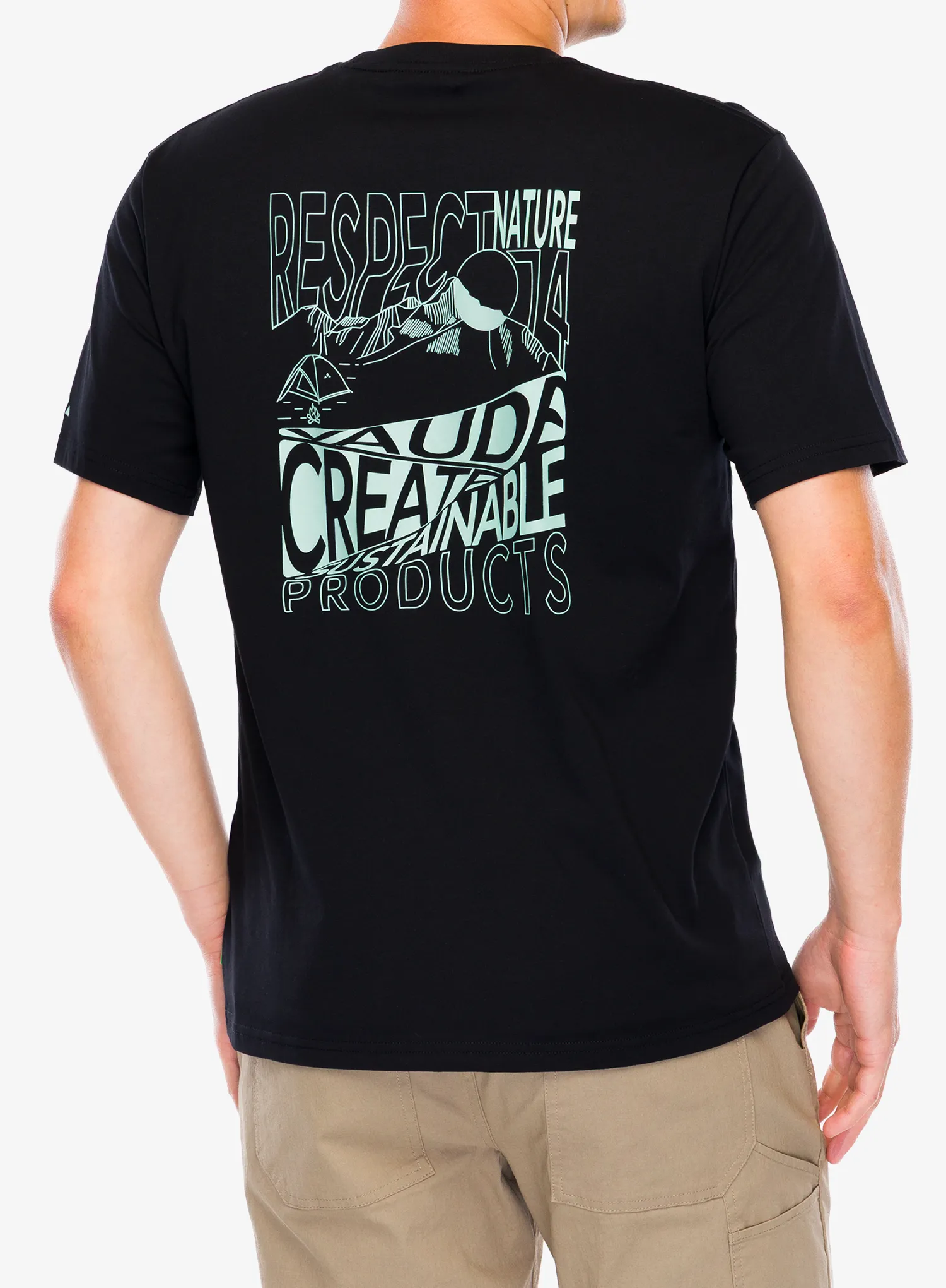 Bombažna majica Vaude Spirit T-Shirt II - black