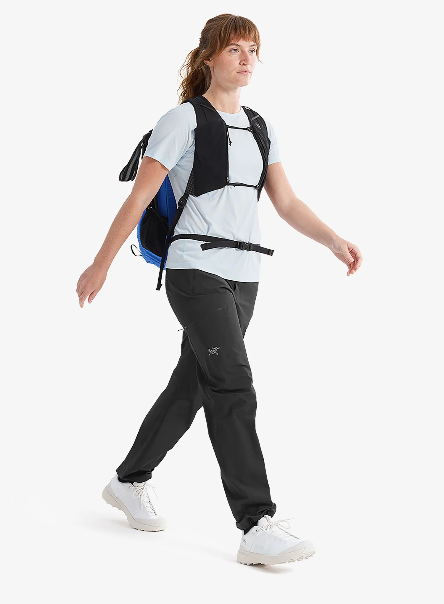Ženska tekaška majica Arcteryx Sunna Crew SS - alpine blue