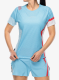 Ženska tekaška majica La Sportiva Flow T-Shirt - malibu blue/hibiscus