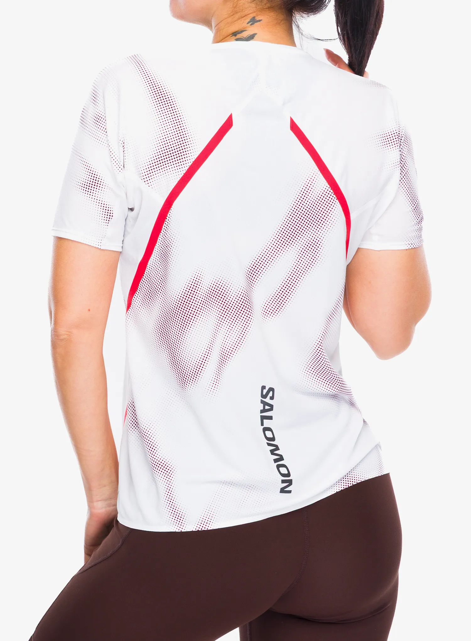 Ženska tekaška majica Salomon S/Lab Speed Tee - white/andorra