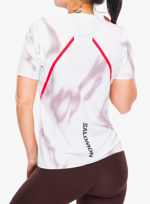 Ženska tekaška majica Salomon S/Lab Speed Tee - white/andorra