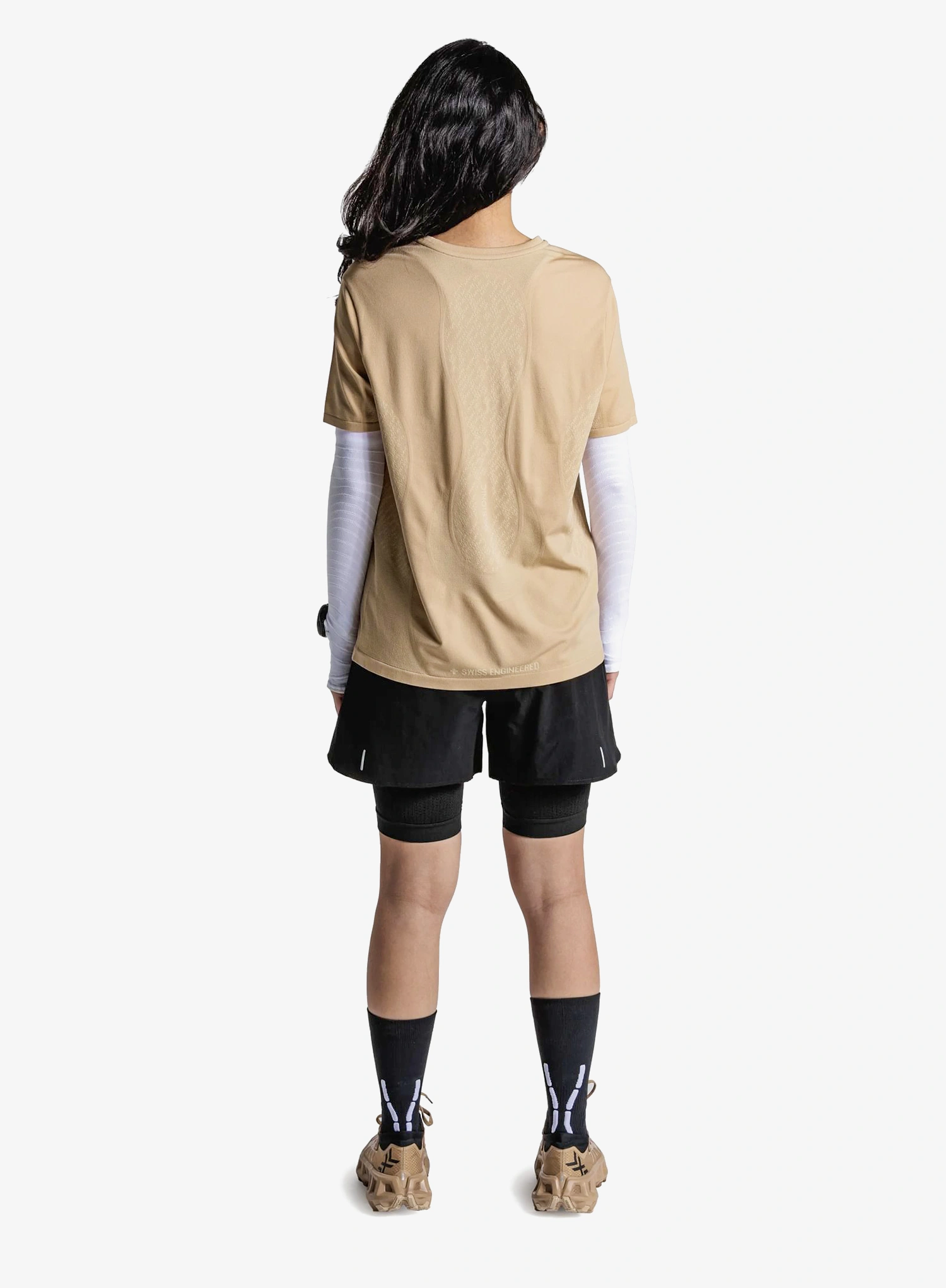 Ženska tekaška majica X-Bionic Xceed Run Discover Shirt - sand/sand