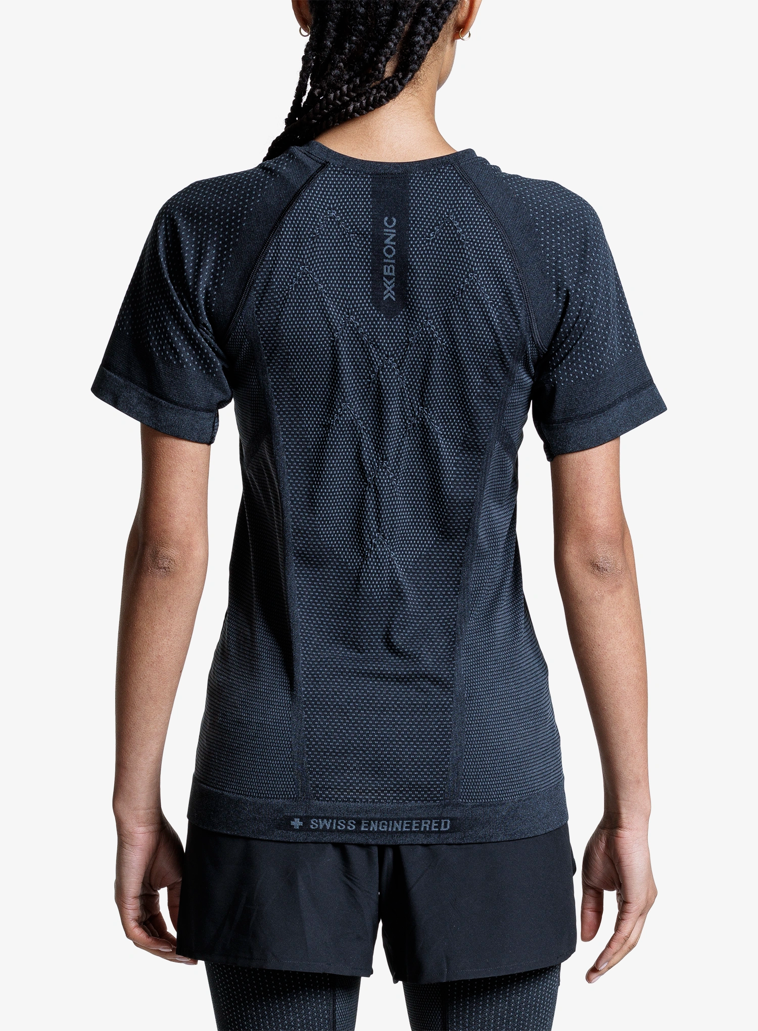 Ženska tekaška majica X-Bionic Xceed Run Shirt S/S - x black/grey