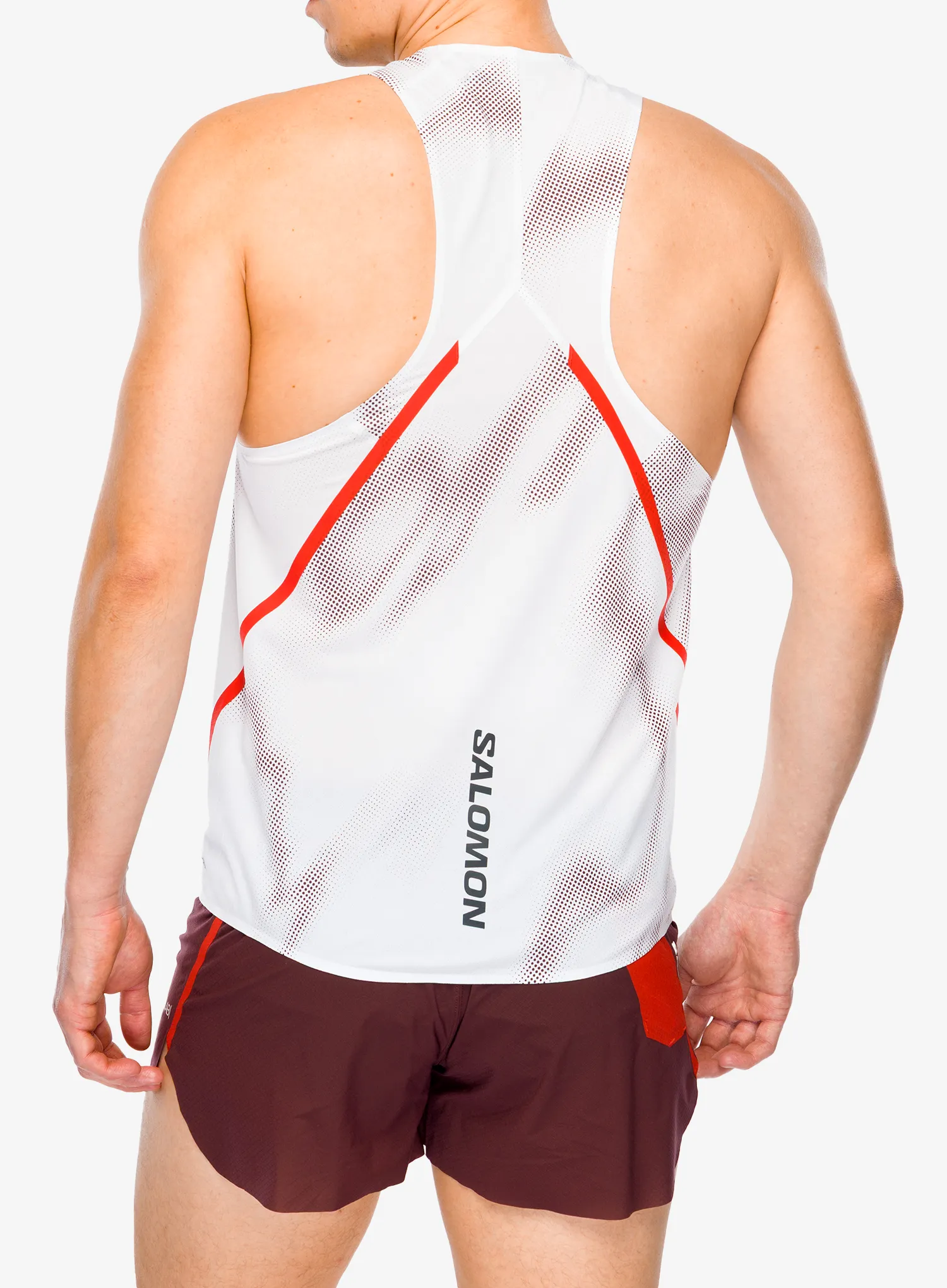 Tekaška majica Salomon S/Lab Speed Singlet - white/and