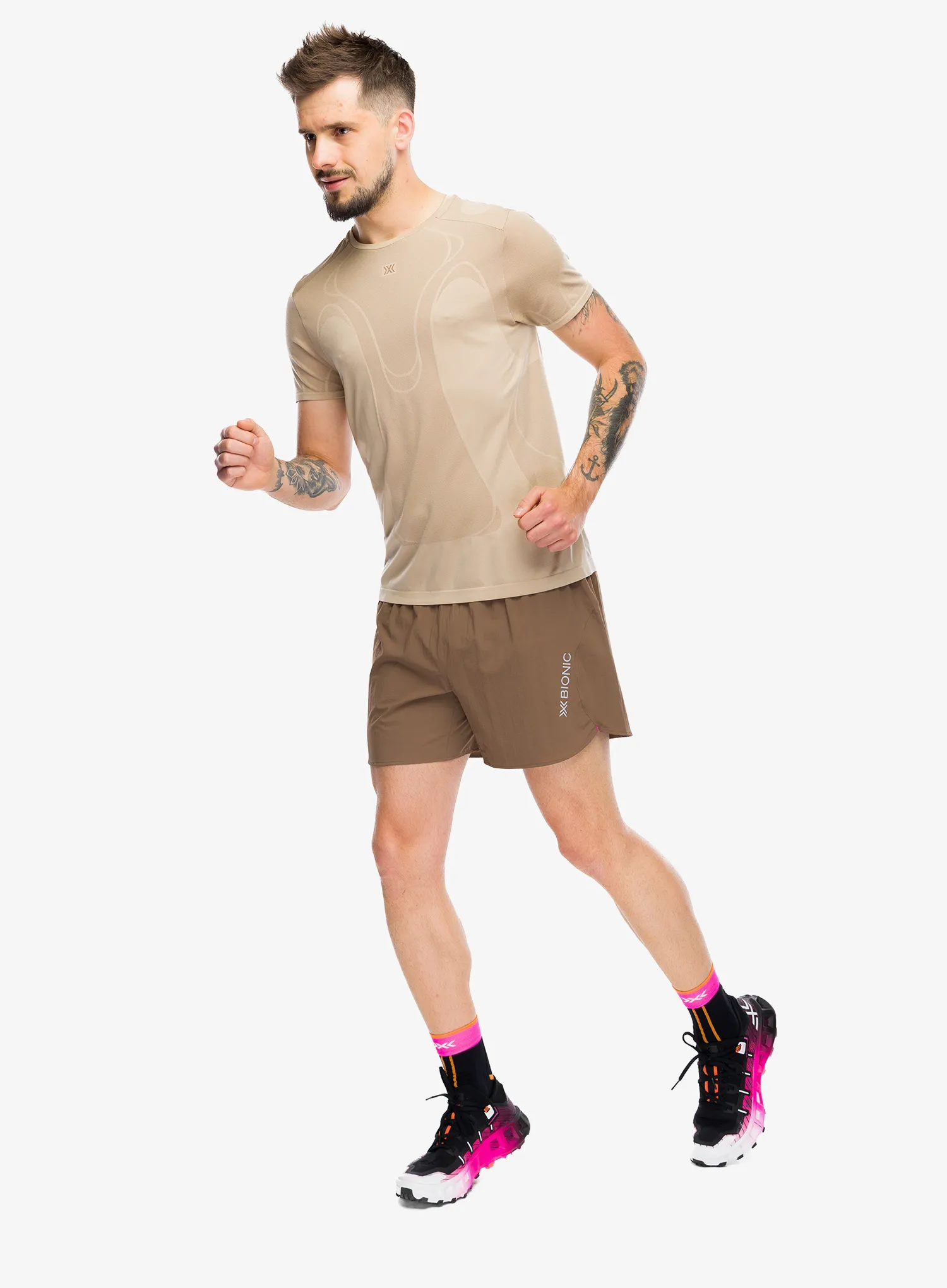 Tekaška majica X-Bionic Xceed Run Perform Shirt - sand