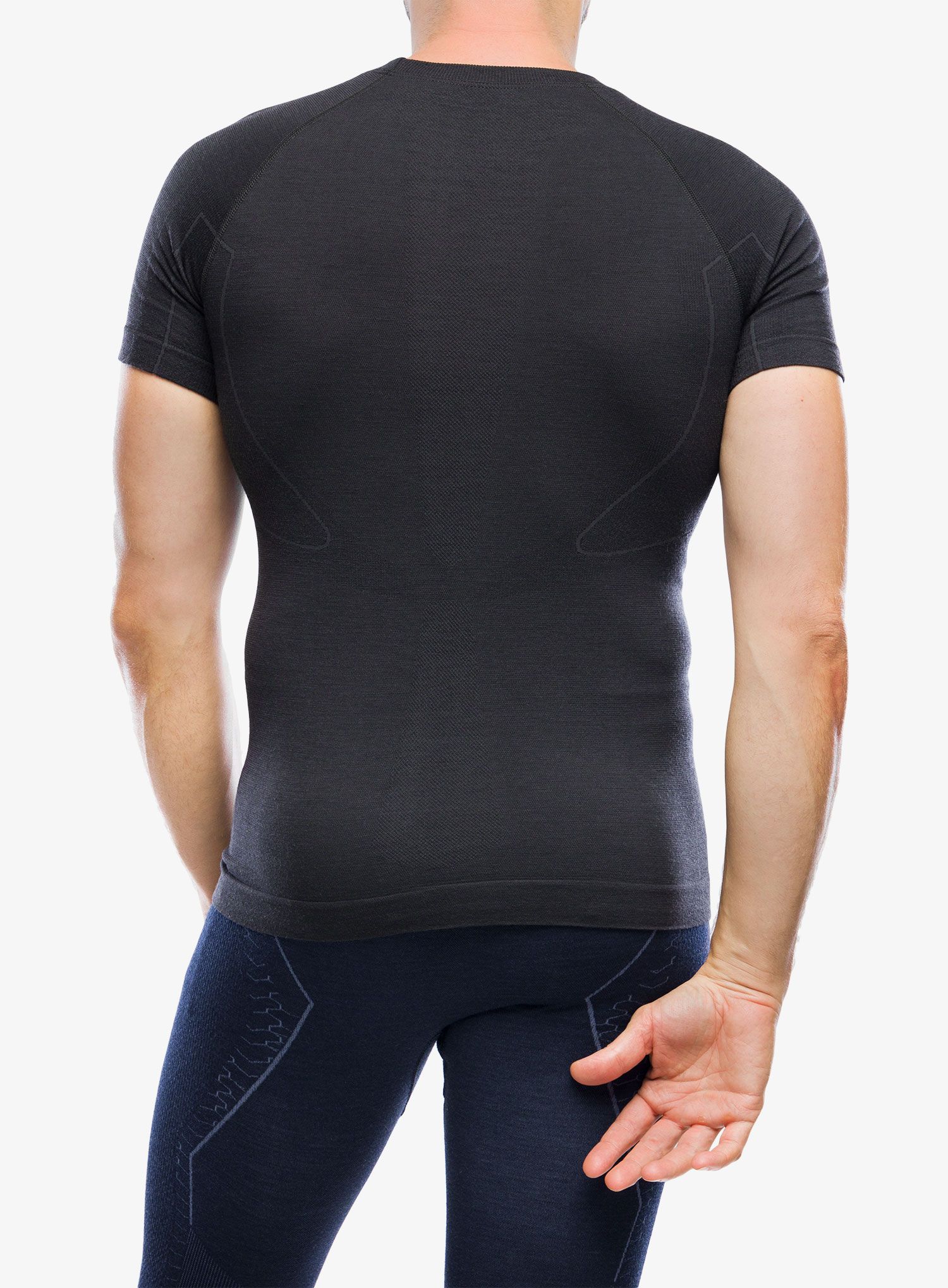 Moška majica Brubeck Active Wool T-shirt - graphite