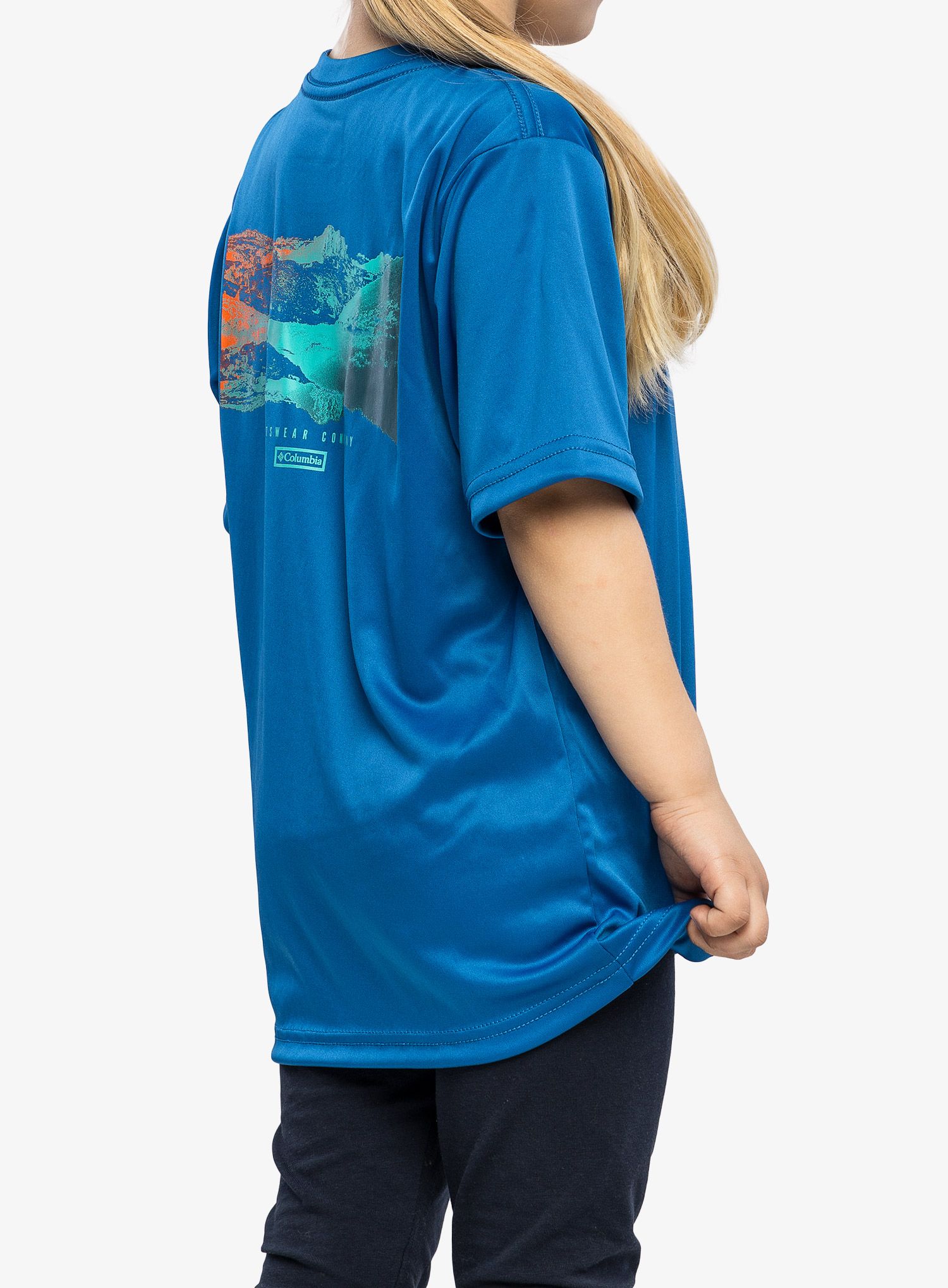 Fantovska majica Columbia Grizzly Ridge Back Graphic SS Tee - bright indigo/crags