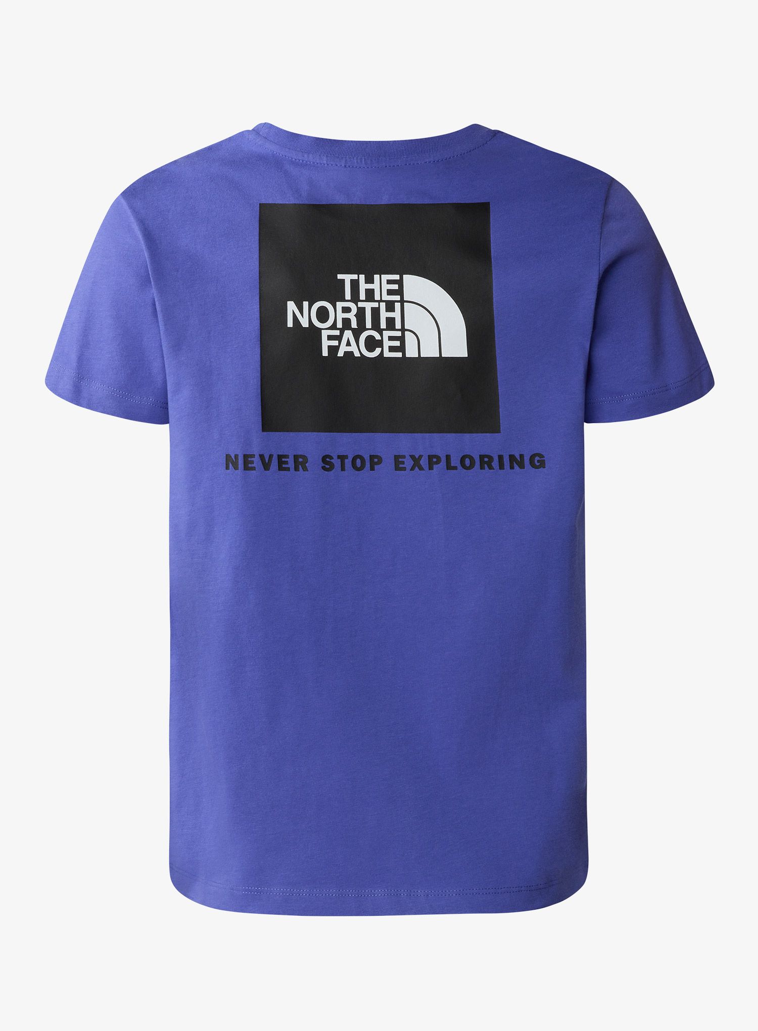 Fantovska majica The North Face S/S Redbox Tee Back Box Graphic - dopamine blue
