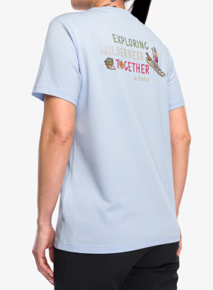 Ženska majica adidas TERREX Multi Graphic T-Shirt - crystal sky