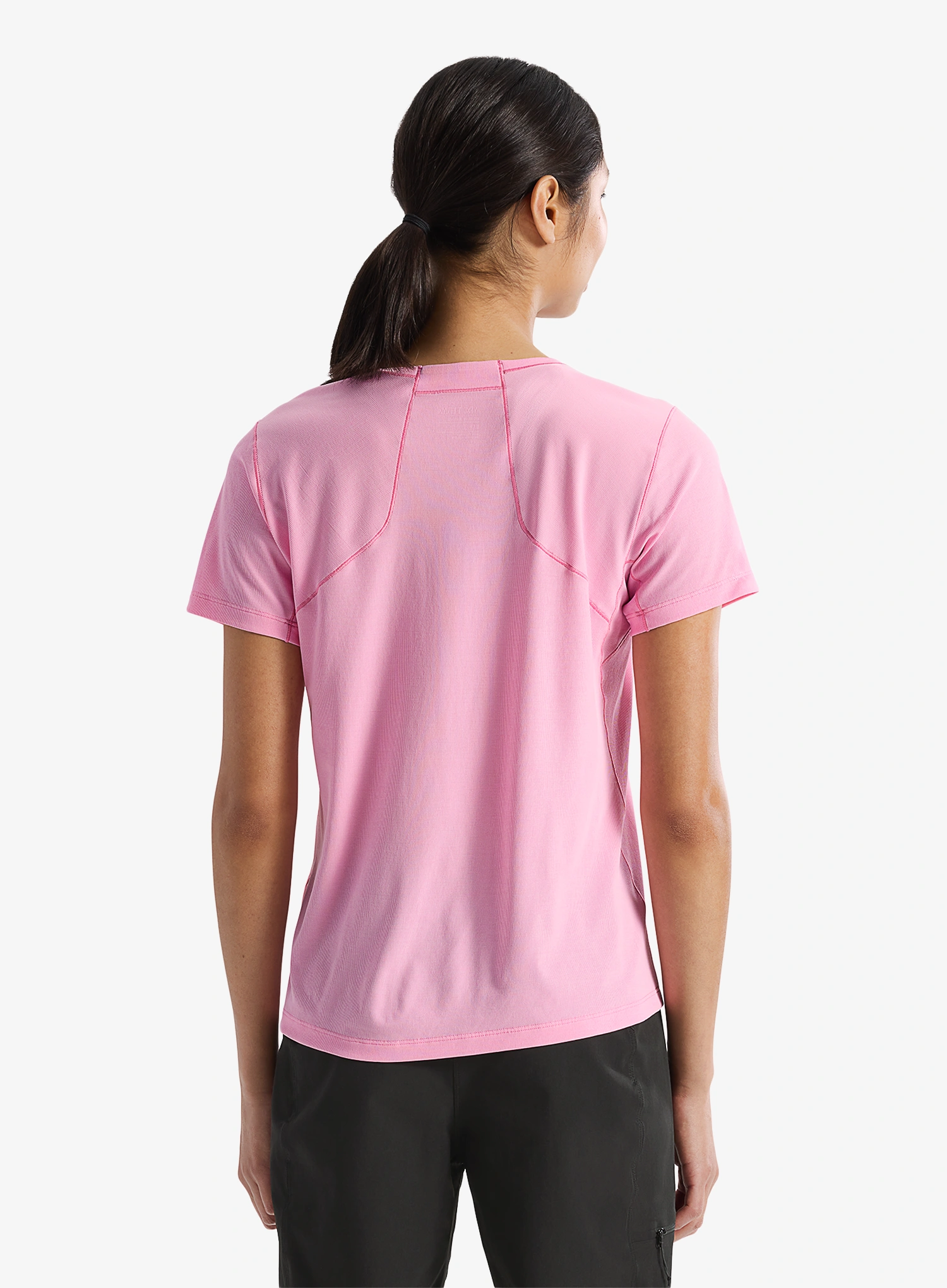 Ženska majica Arcteryx Sunna Crew SS - pineberry