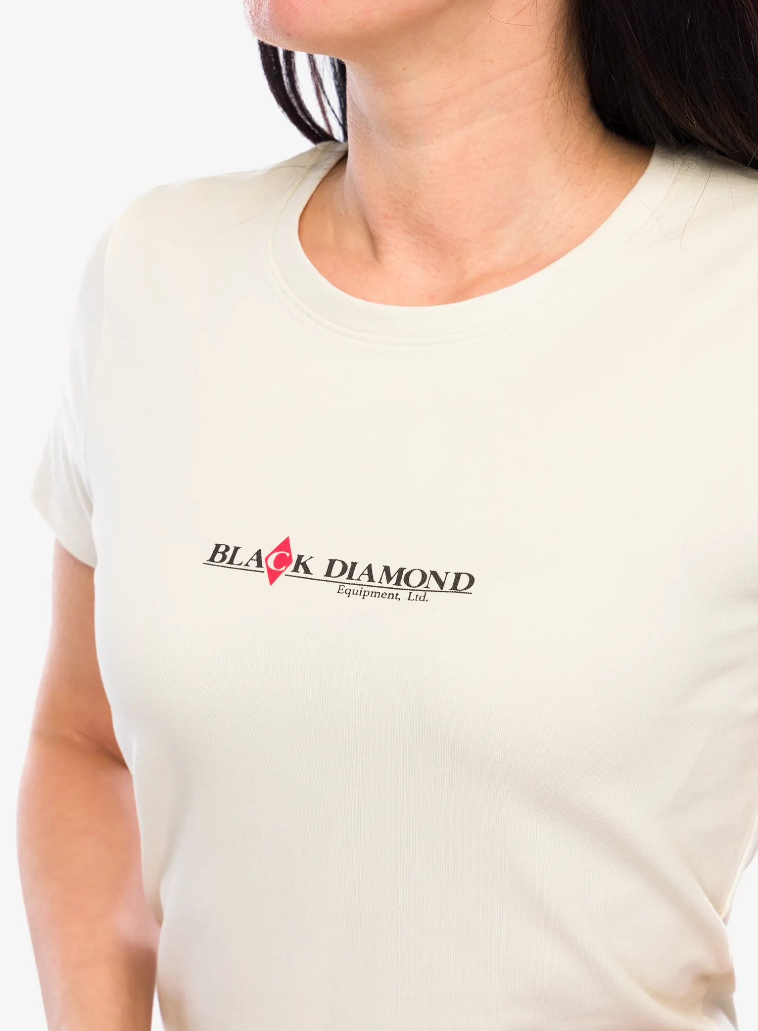 Ženska majica Black Diamond Heritage Wordmark SS Tee - off white