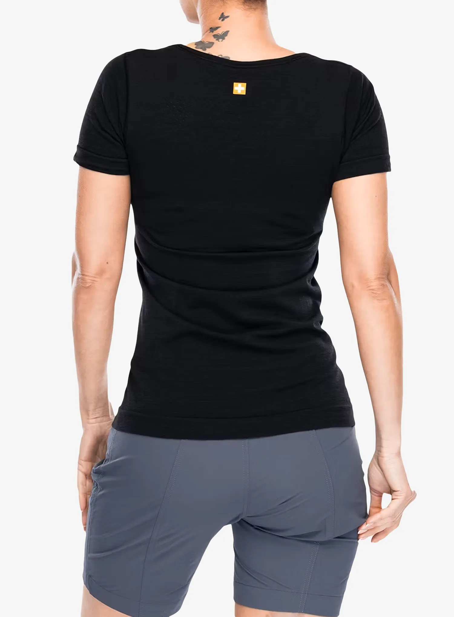 Ženska majica Brubeck Outdoor Wool Pro T-Shirt - black/deer