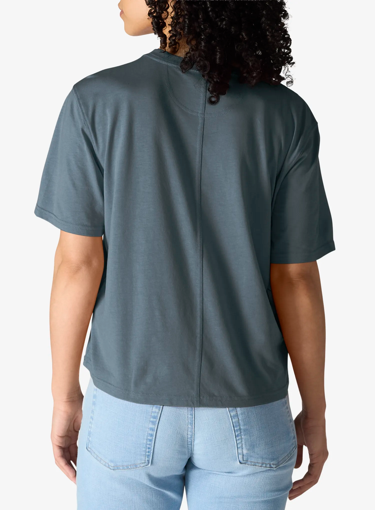 Ženska majica Carhartt Tencel Fiber Series Loose T-Shirt - iron blue