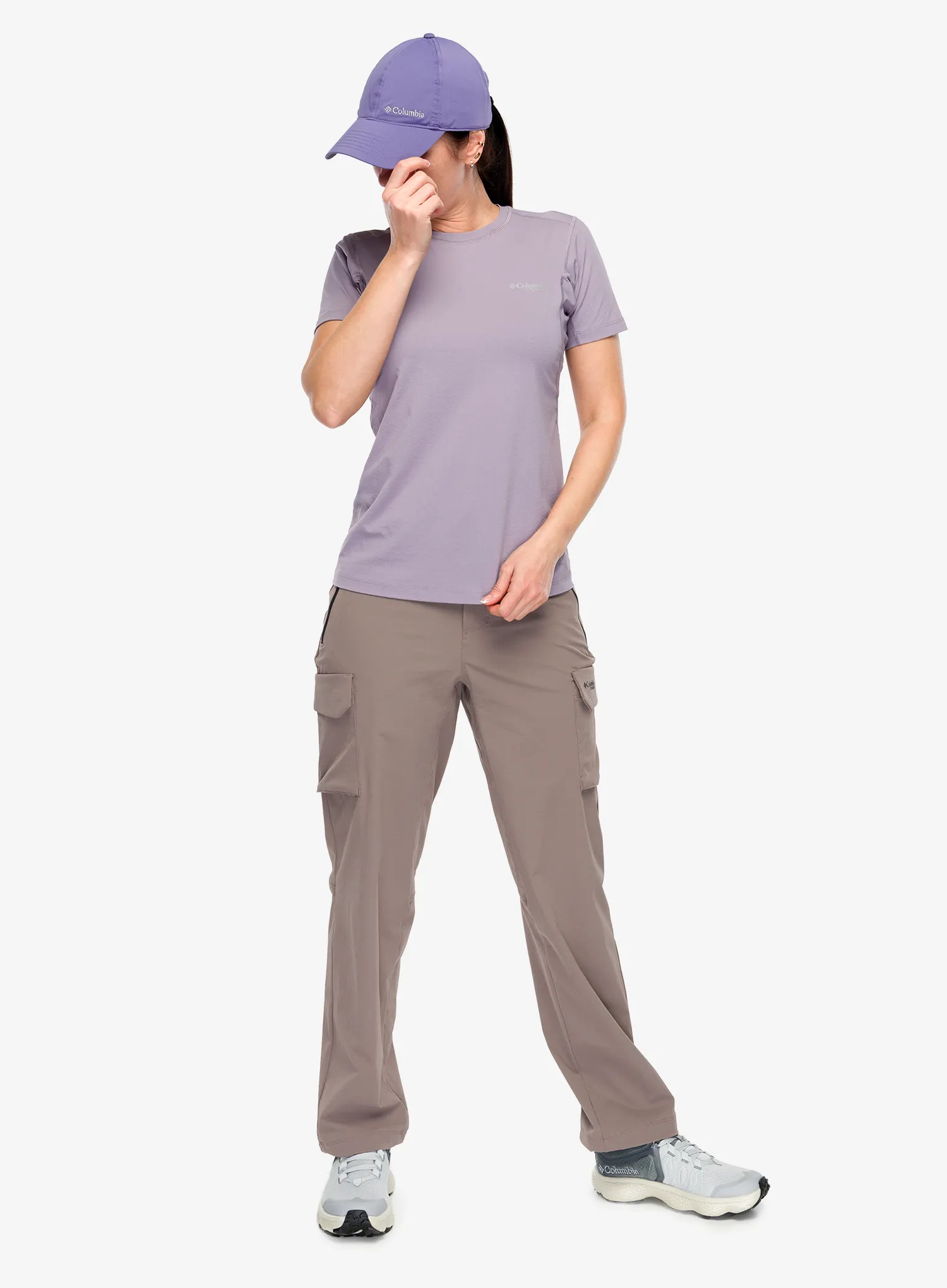 Ženska majica Columbia Diamond Peak Pro Short Sleeve - shale purple
