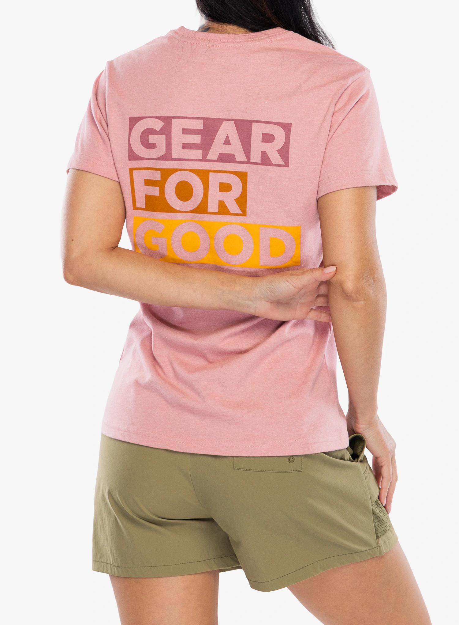 Ženska majica Cotopaxi Gear For Good Stripes T-Shirt - rose