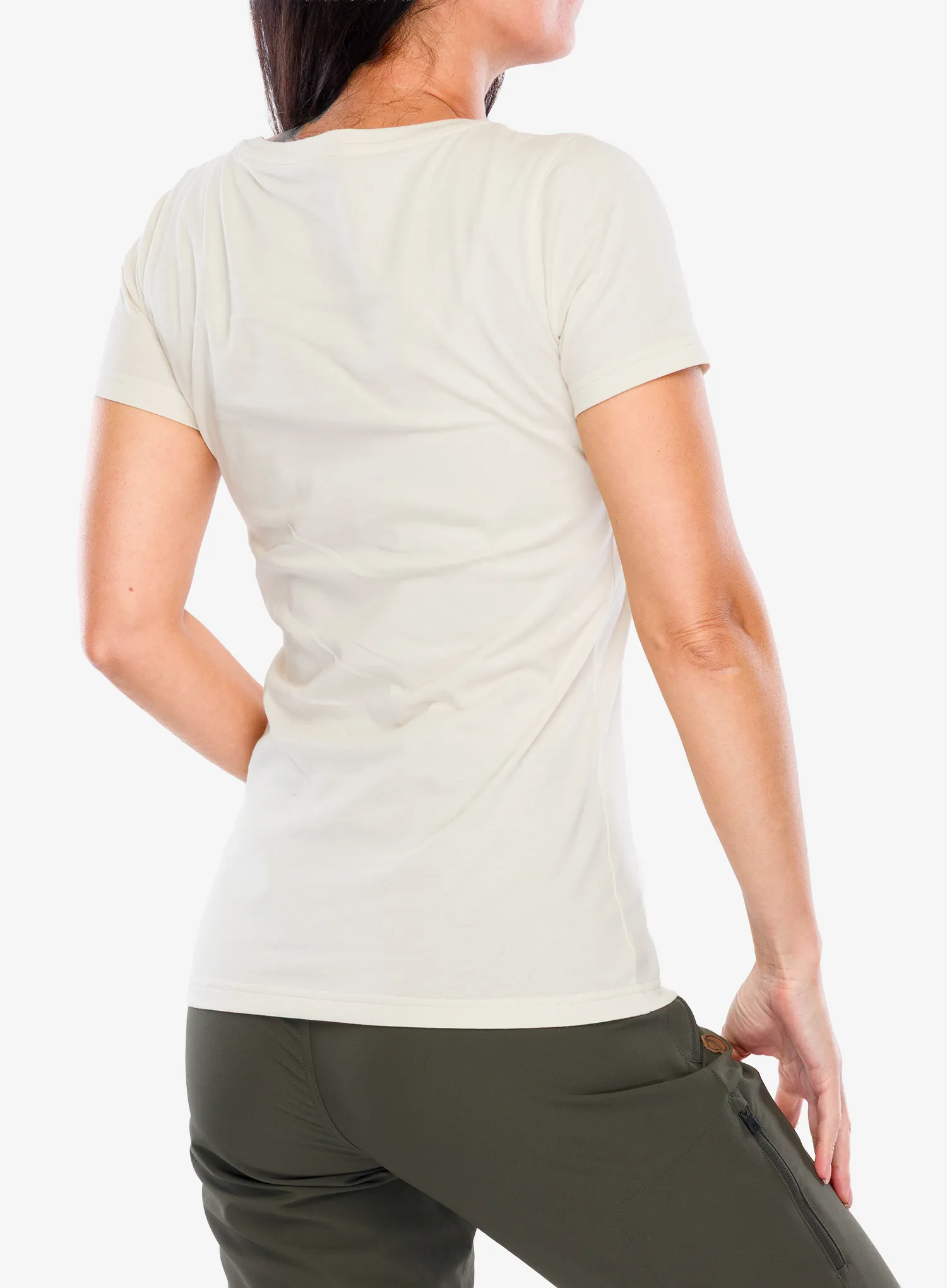 Ženska majica Fjallraven 1960 Logo T-shirt - chalk white