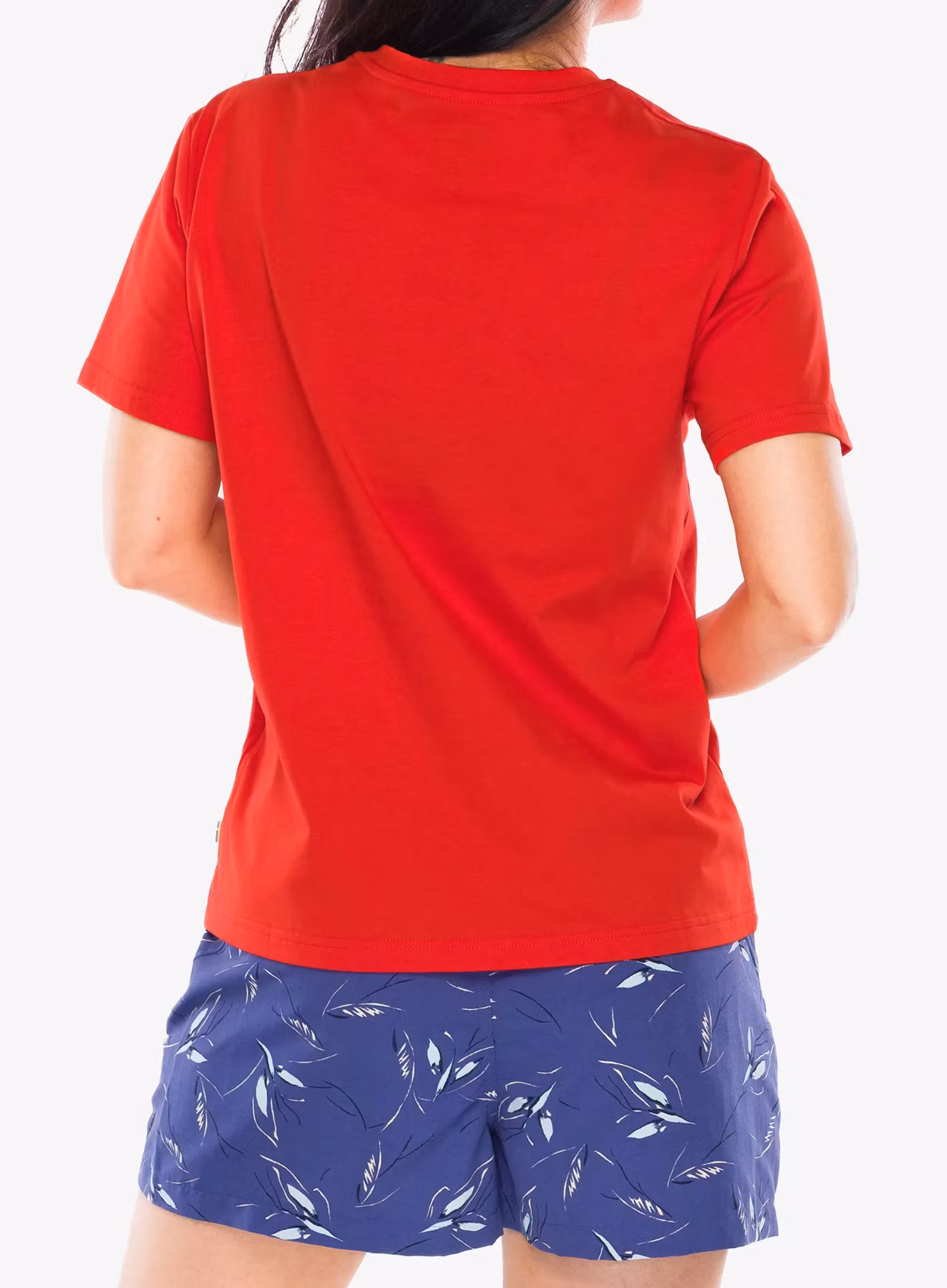 Ženska majica Fjallraven Fox Boxy Logo Tee - flame orange