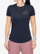 Ženska majica Icebreaker Merino 125 Cool-Lite Sphere SS Tee Across The Peaks - midnight navy