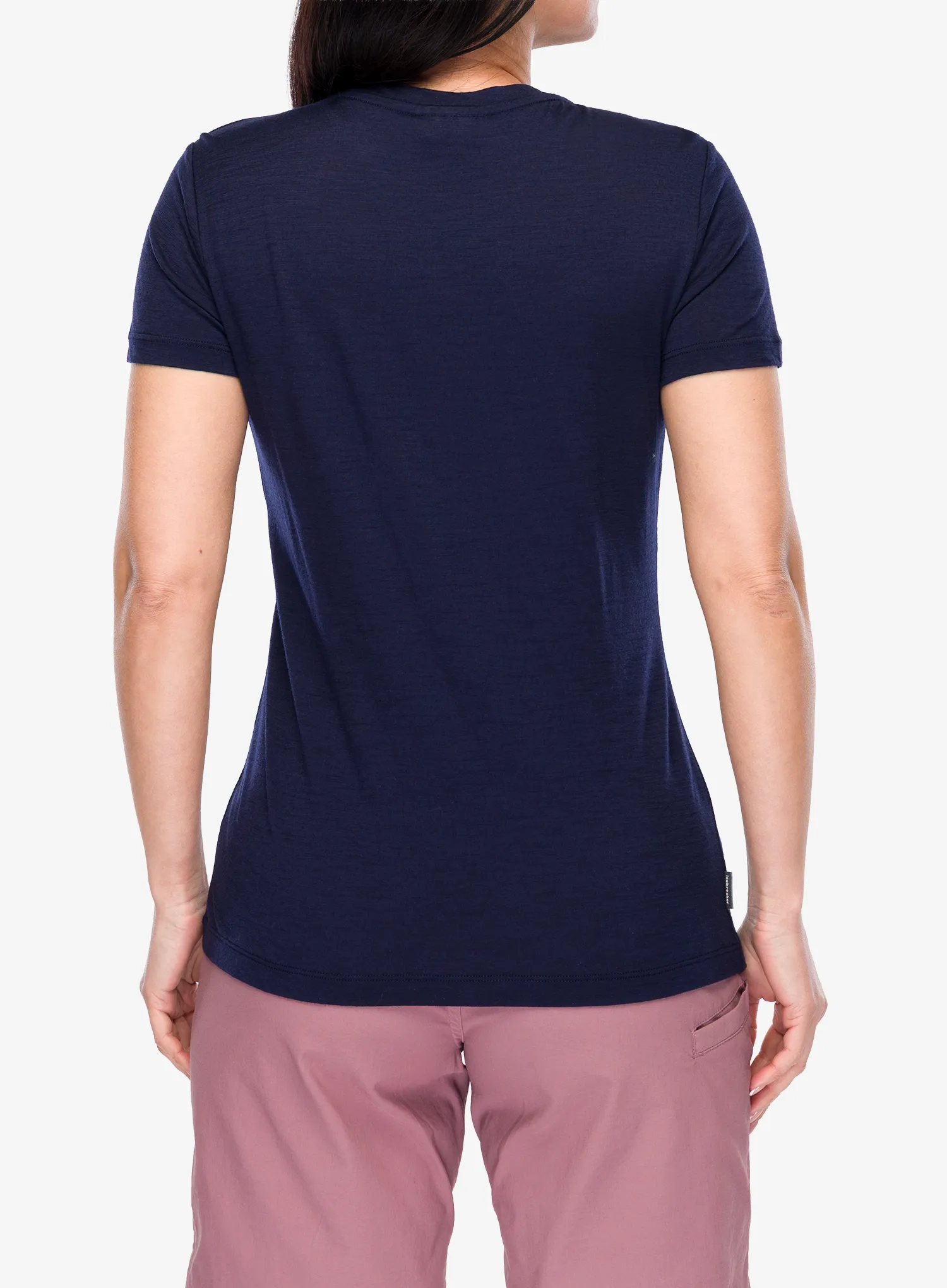 Ženska majica Icebreaker Merino 150 Tech Lite SS Tee Bird Transit - midnight navy