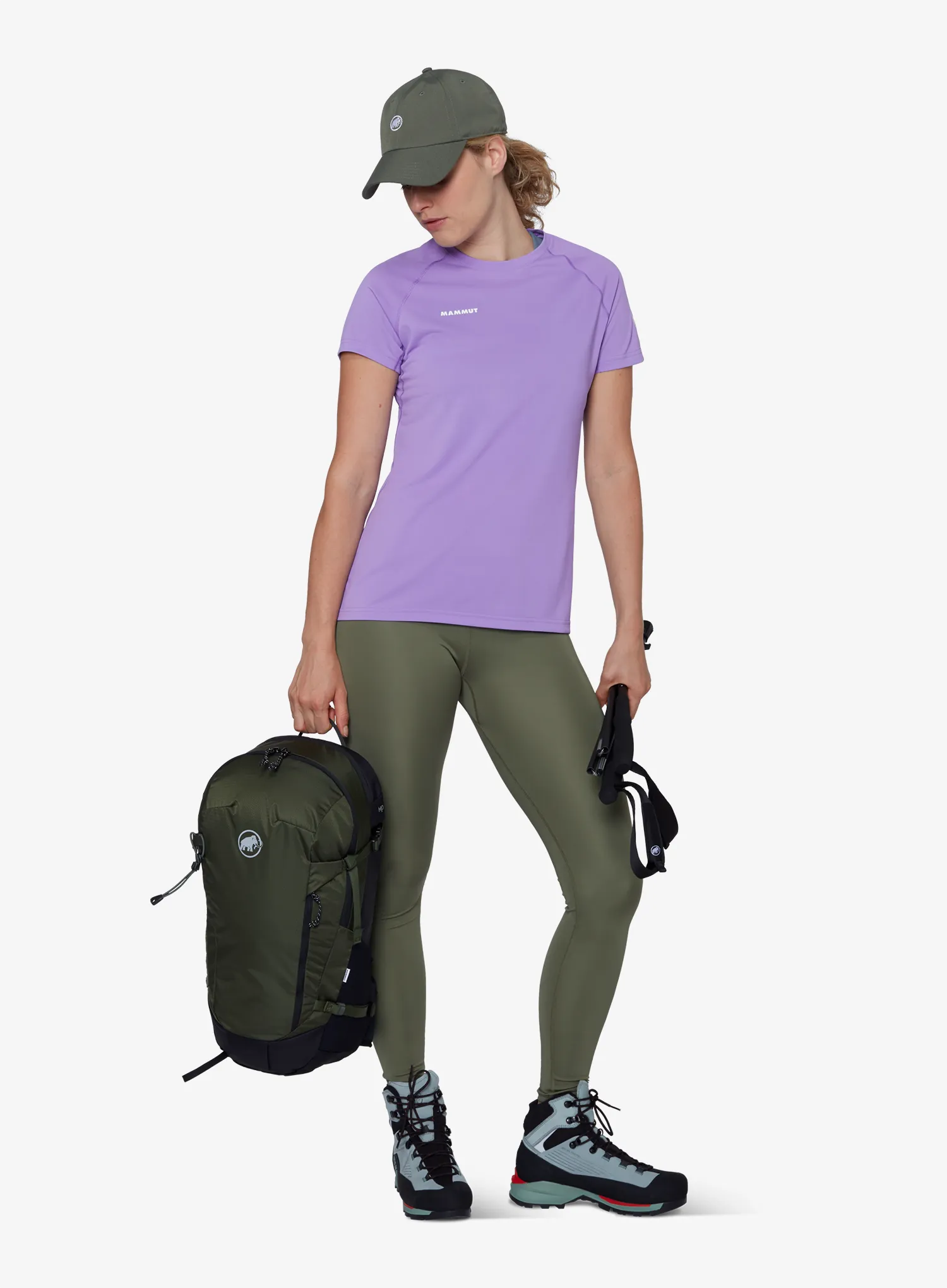 Ženska majica Mammut Ducan FL T-Shirt - lavandin
