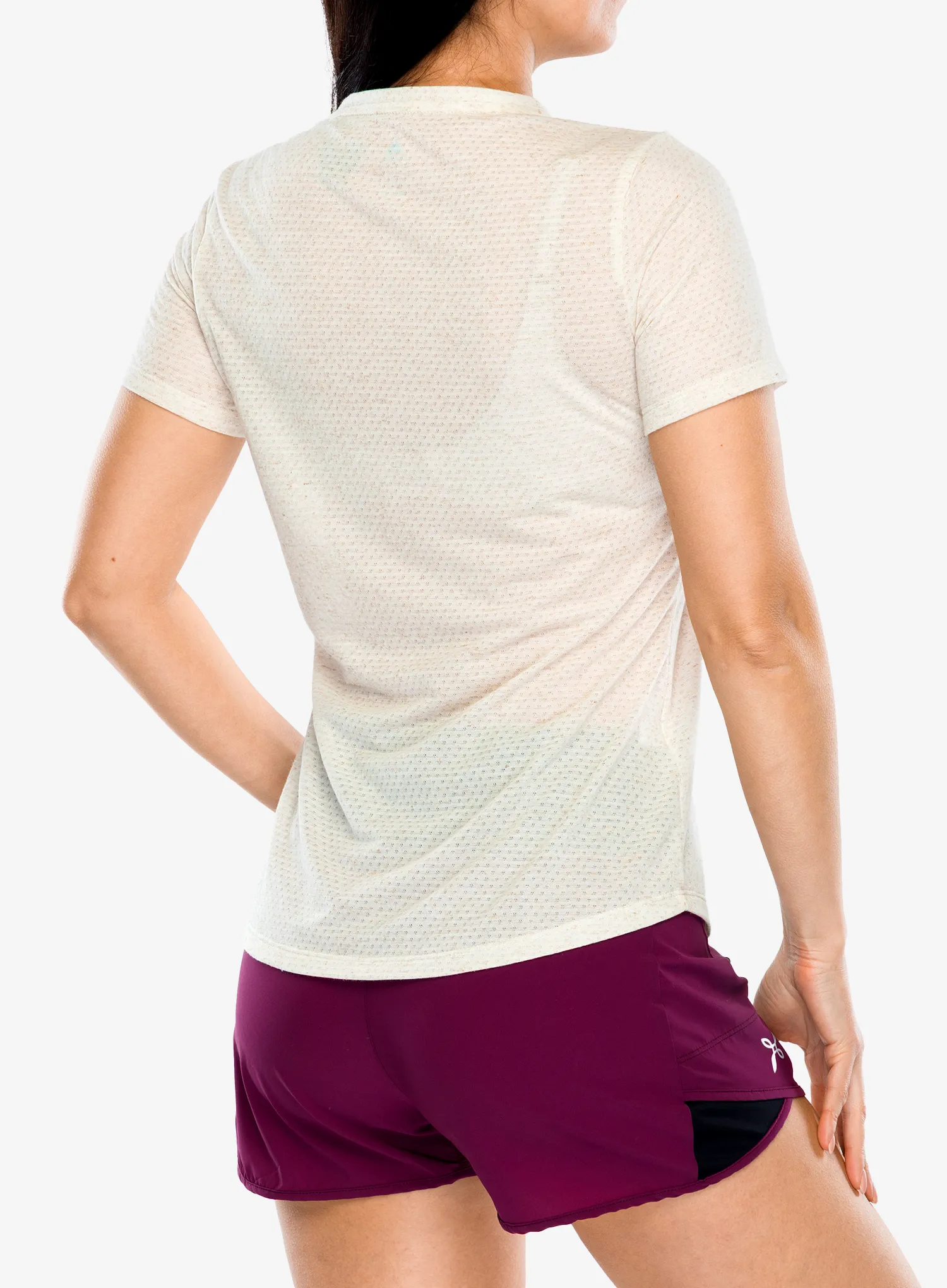 Ženska majica Odlo Essential Linencool T-Shirt Crew Neck S/S - zero dye melange